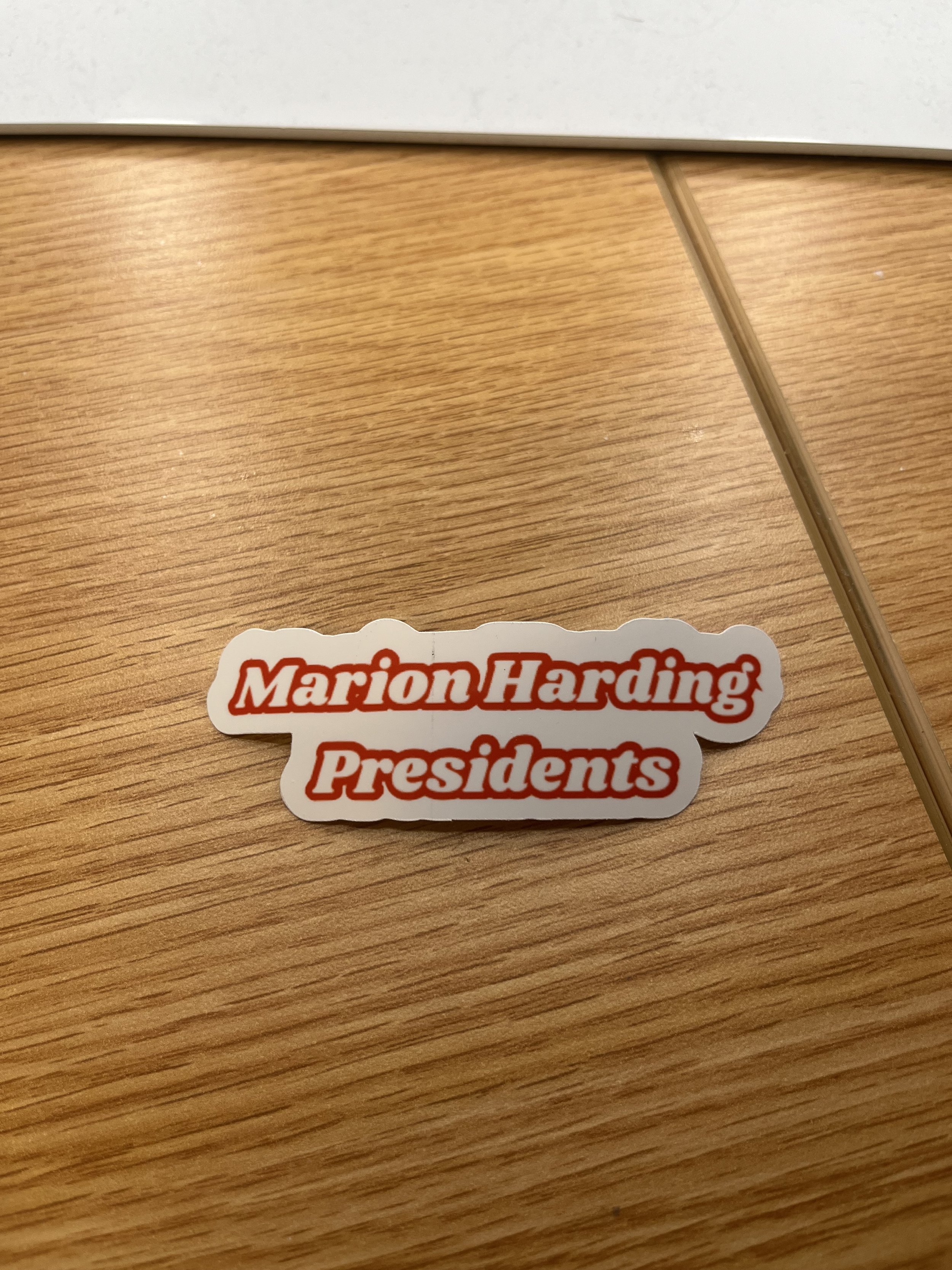 Marion Harding Presidents Sticker