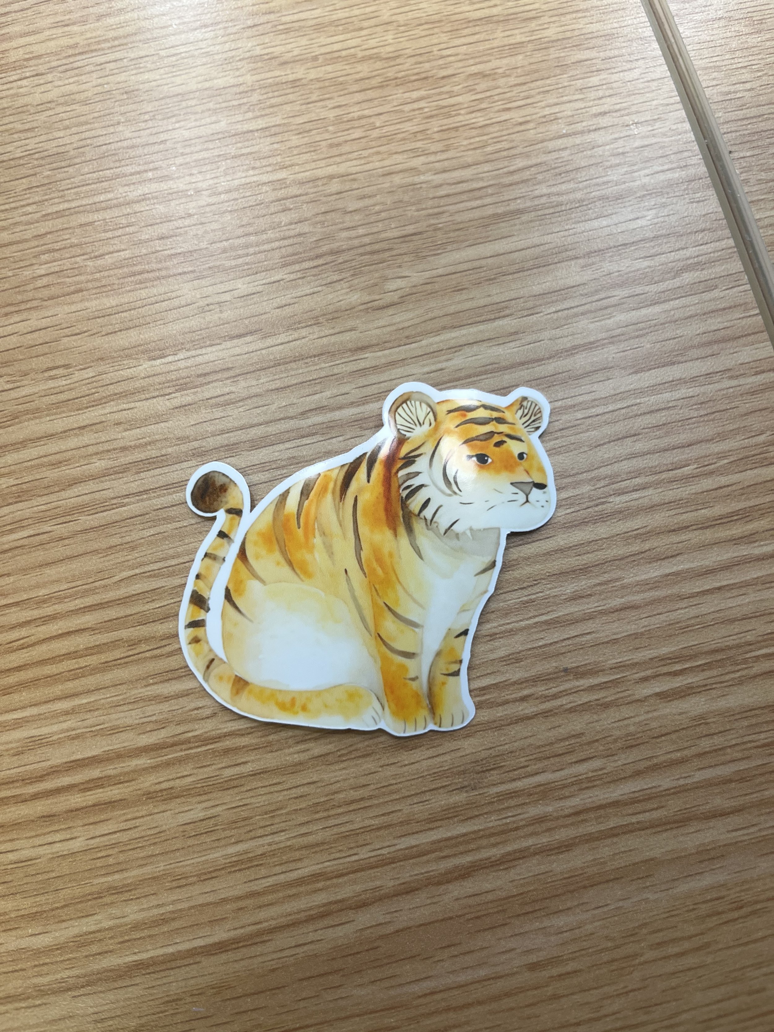 Watercolor Tiger Sticker