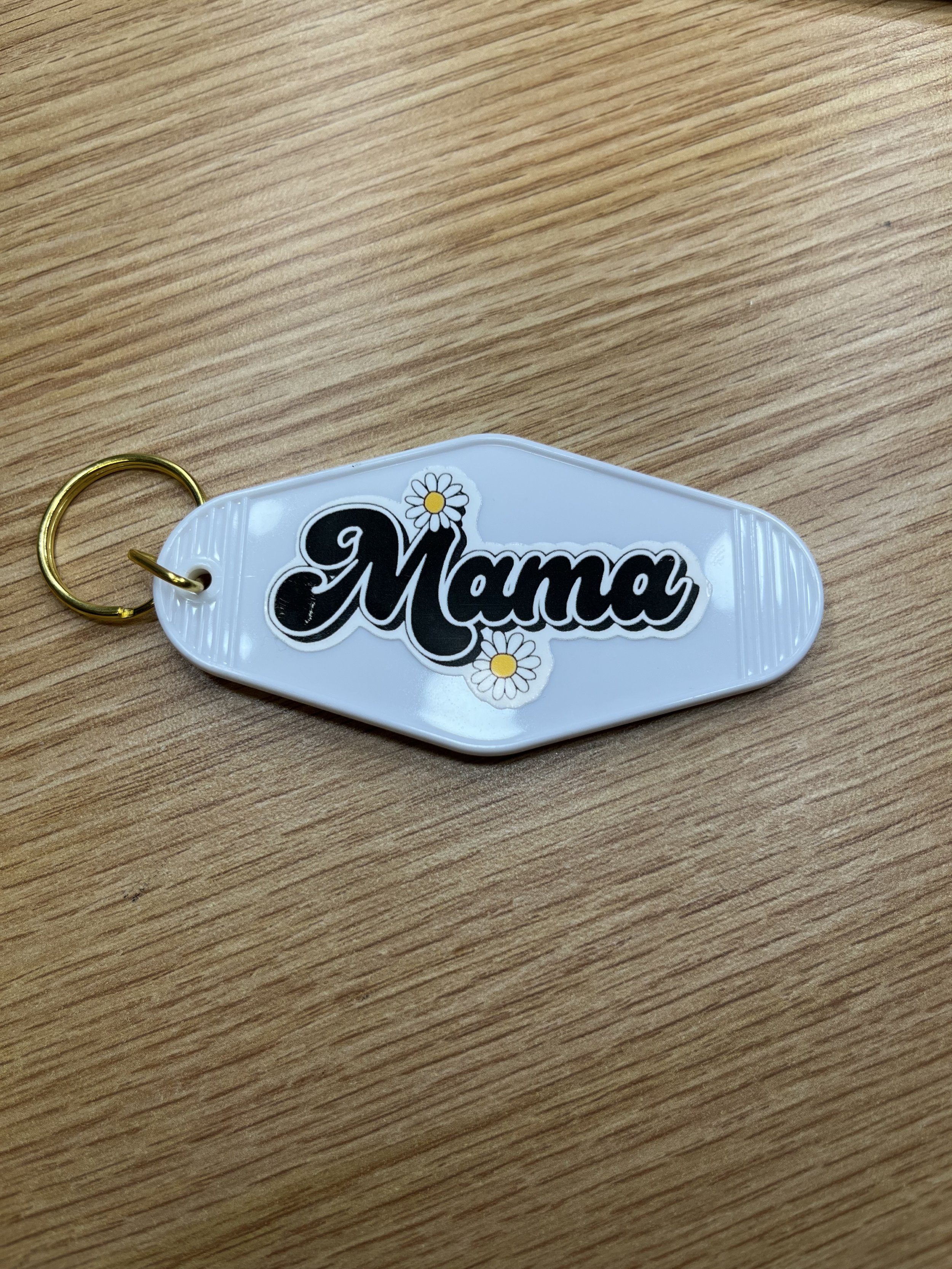 MAMA Floral Keychain