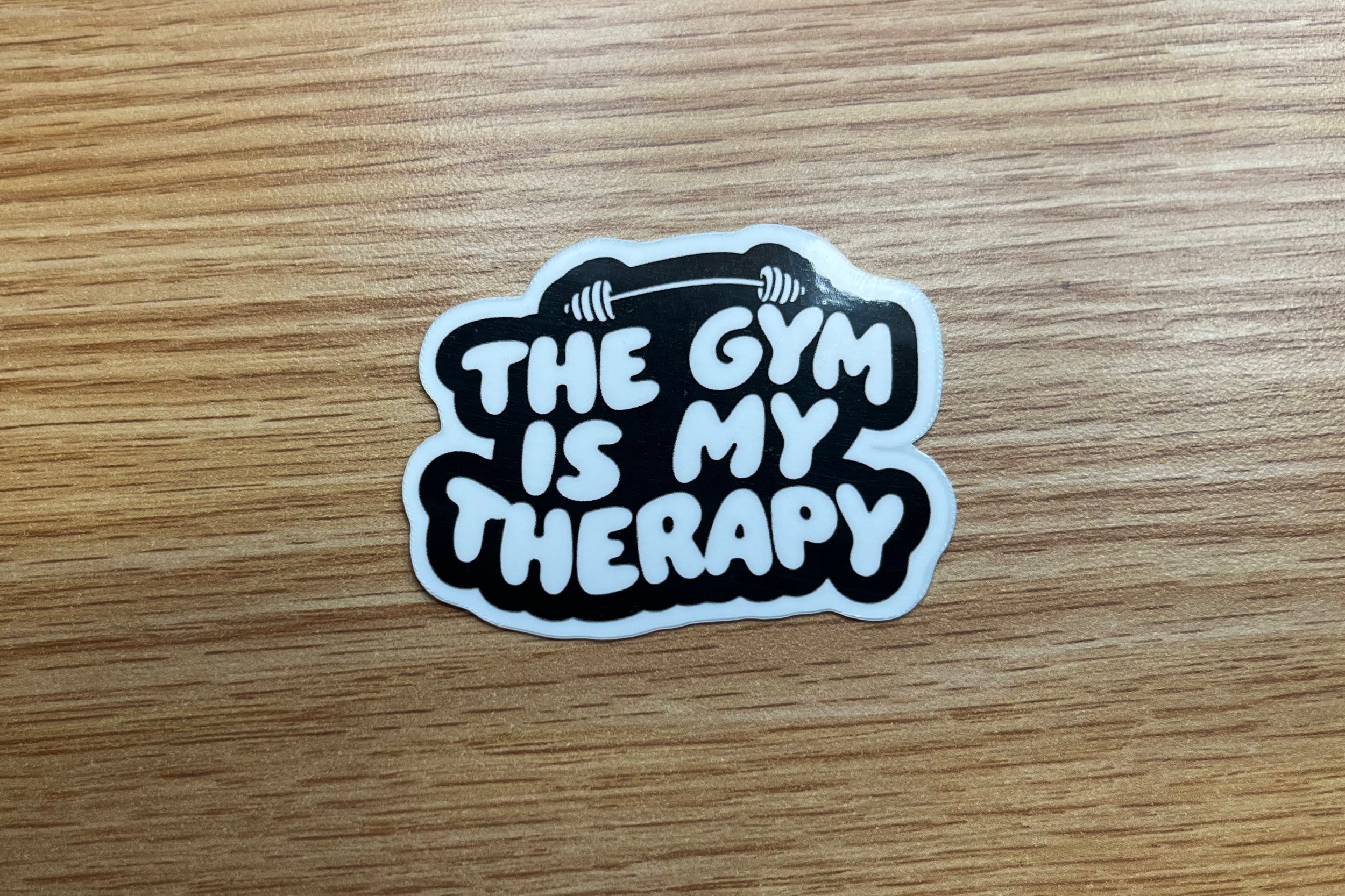 The Gym Is My Therapy Sticker