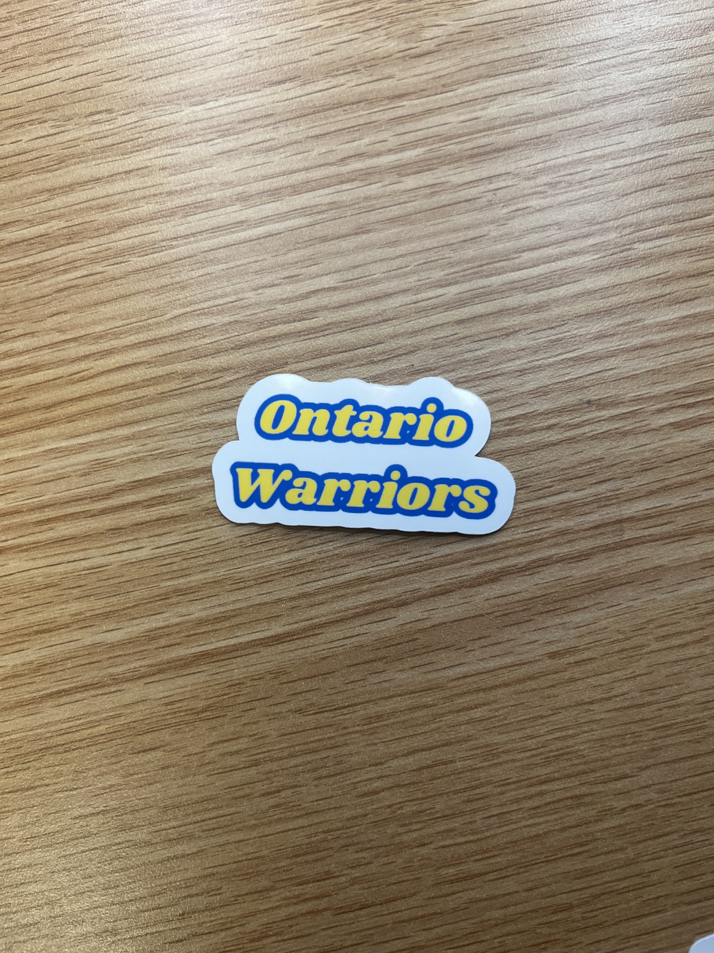 Ontario Warriors Sticker