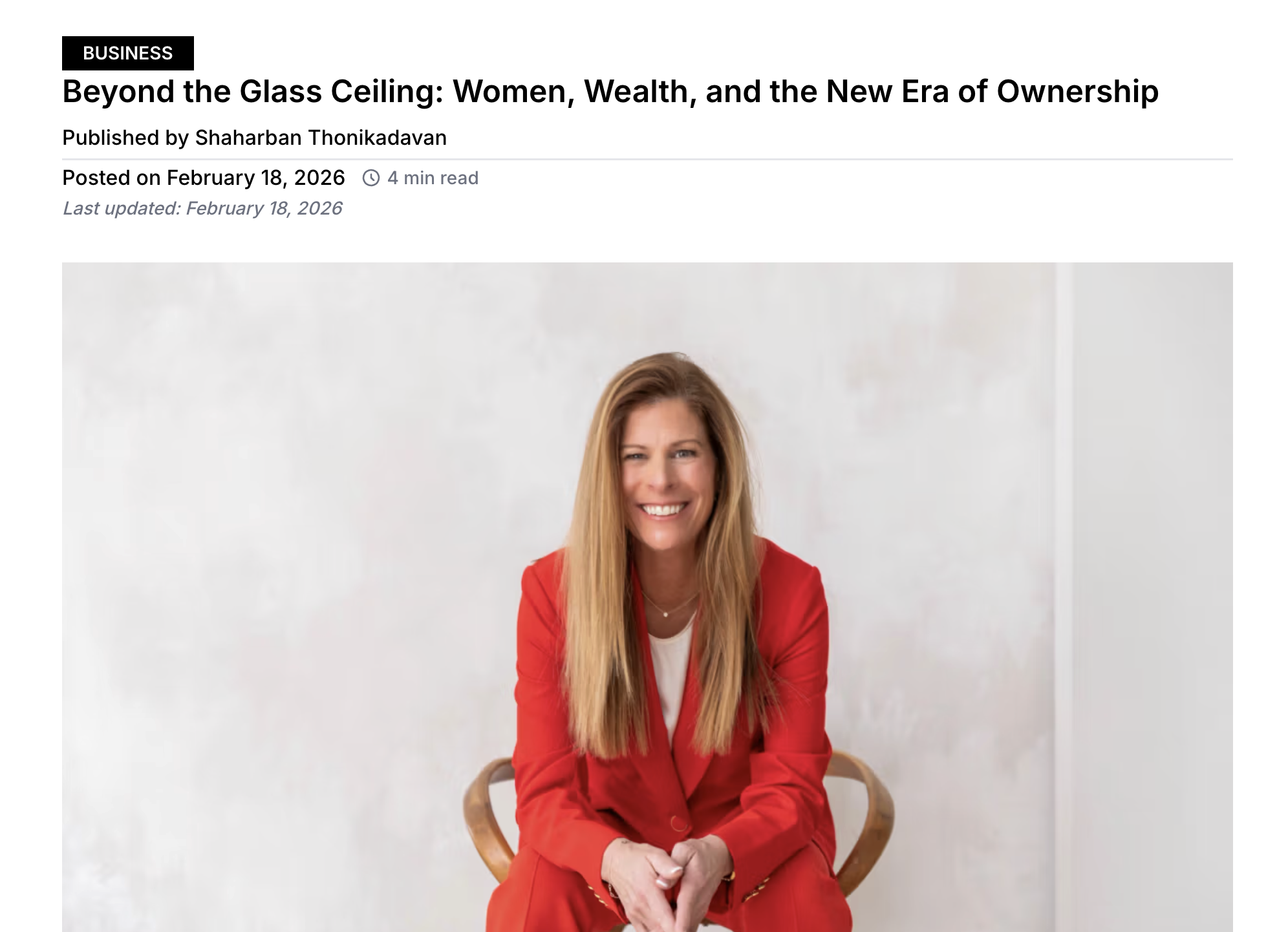 Global Banking &amp; Finance Review | Beyond the glass ceiling: Women, wealth, and the new era of ownership