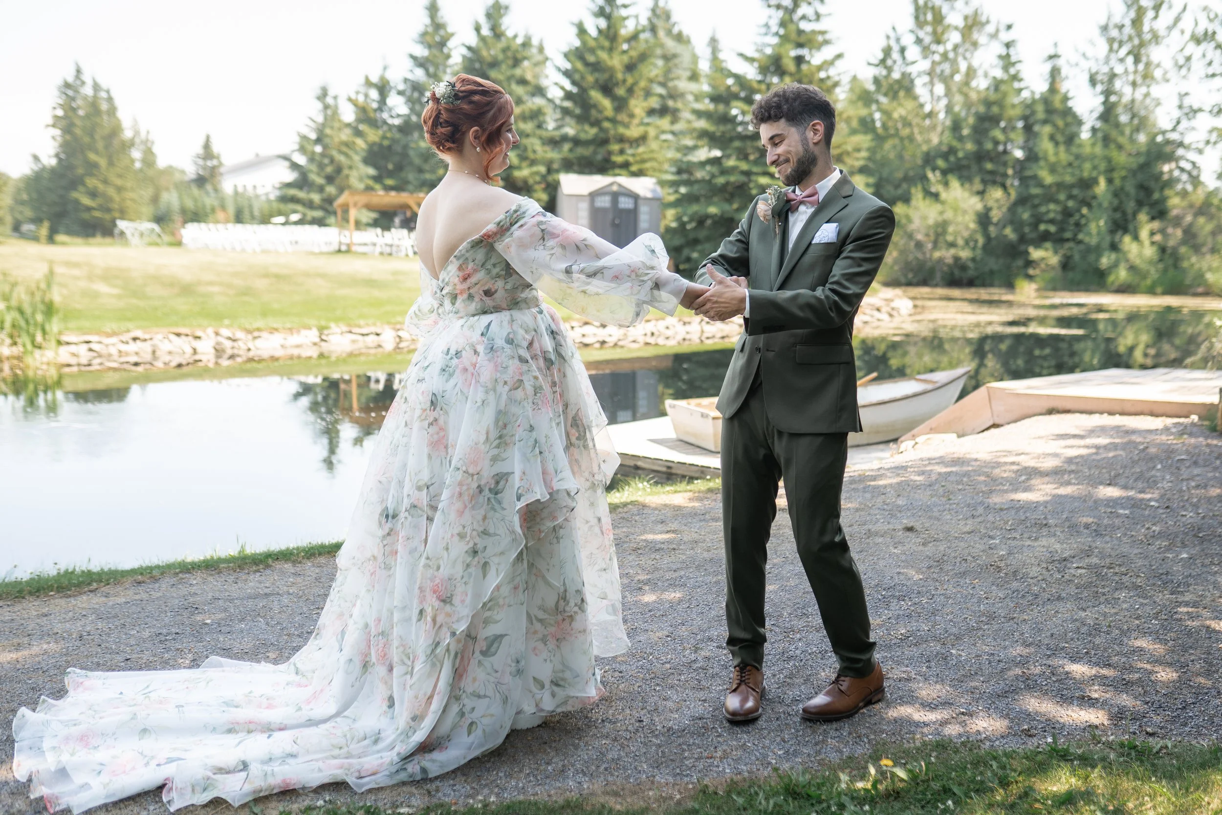 romantic-wedding-portraits-by-pond-central-alberta-venue.jpg