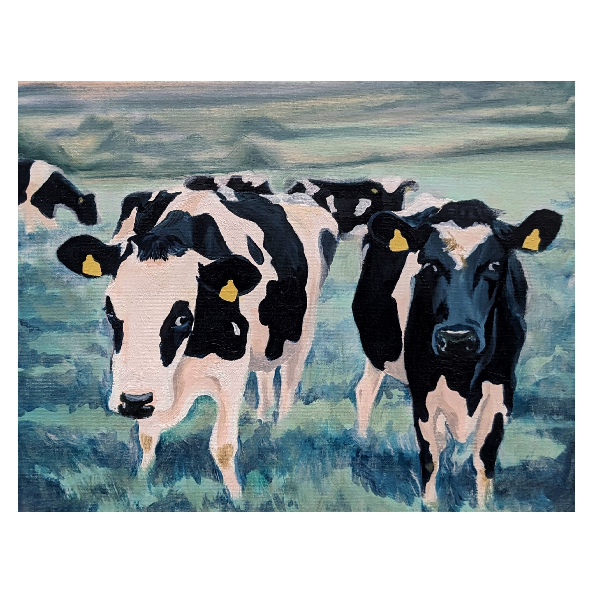 Eat Ya Greens, Oil on canvas  11x14"  2023