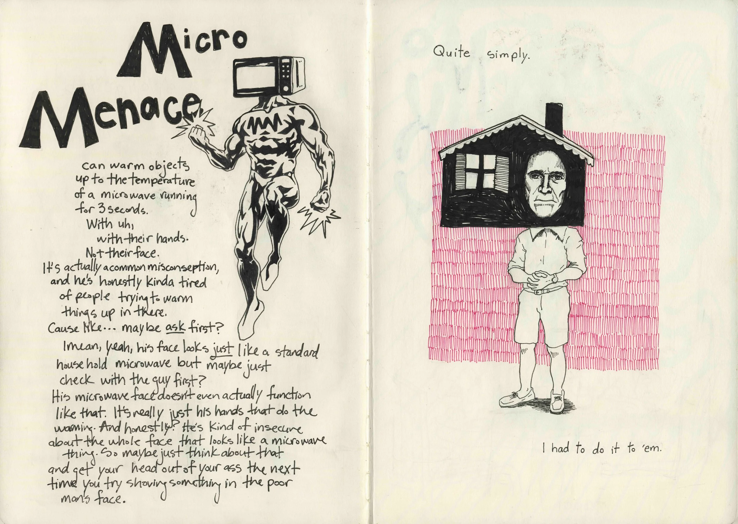 Blood, sweat, and tears (pp. 5-6), Mixed media sketchbook  12x17"  2024-2025