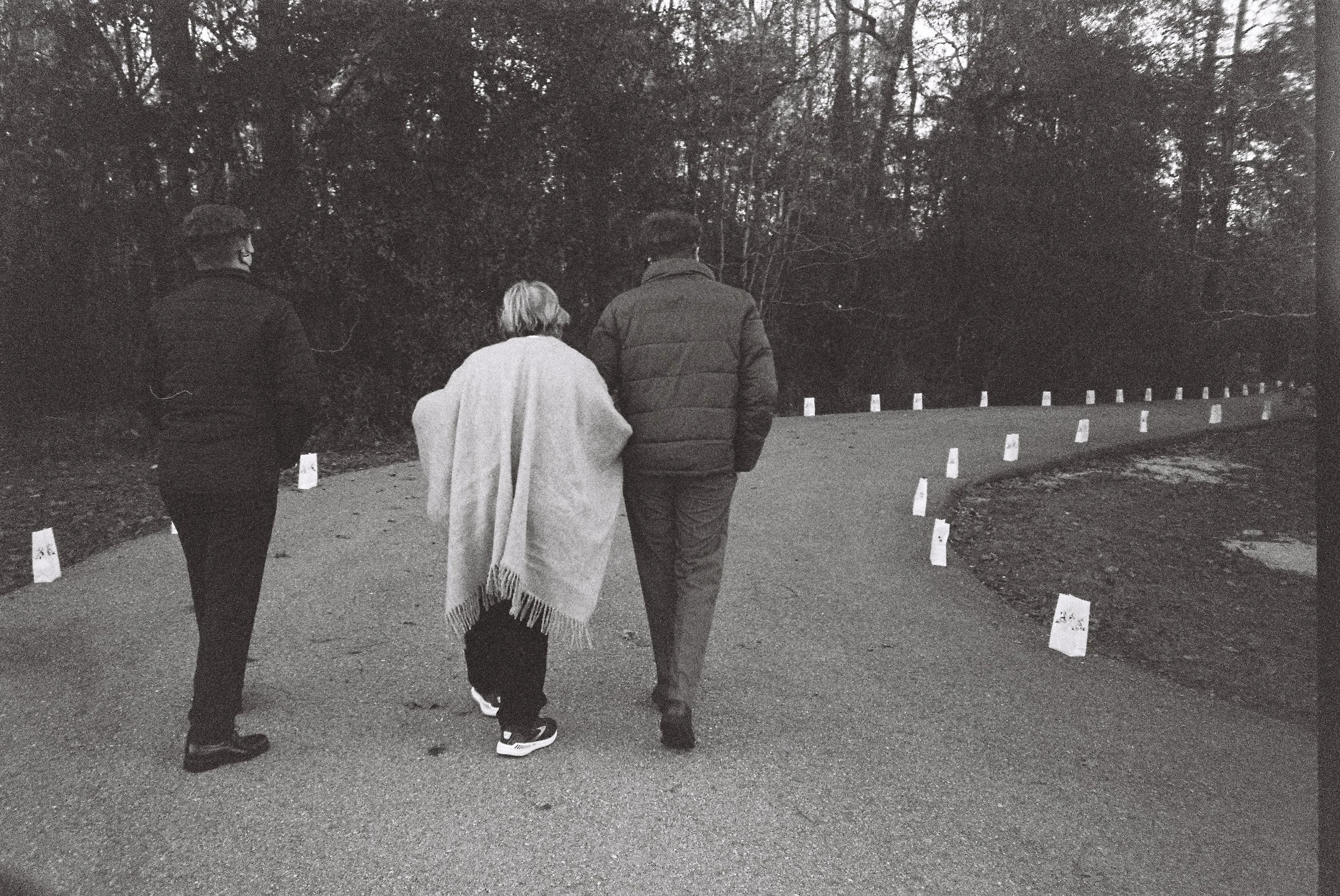 Walk with Nana,  B&W Film  2020