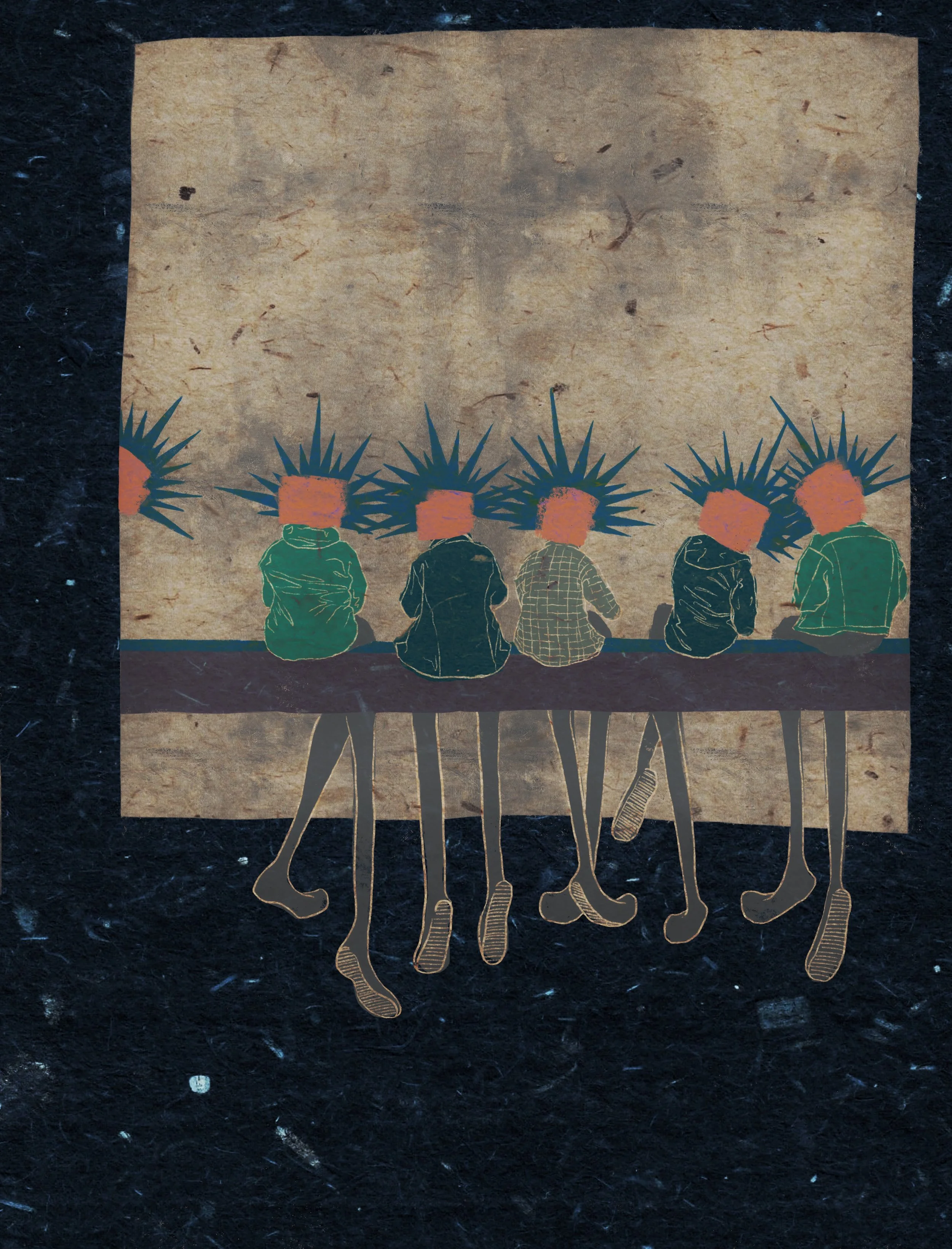 Blues Buddies,  Procreate  2021