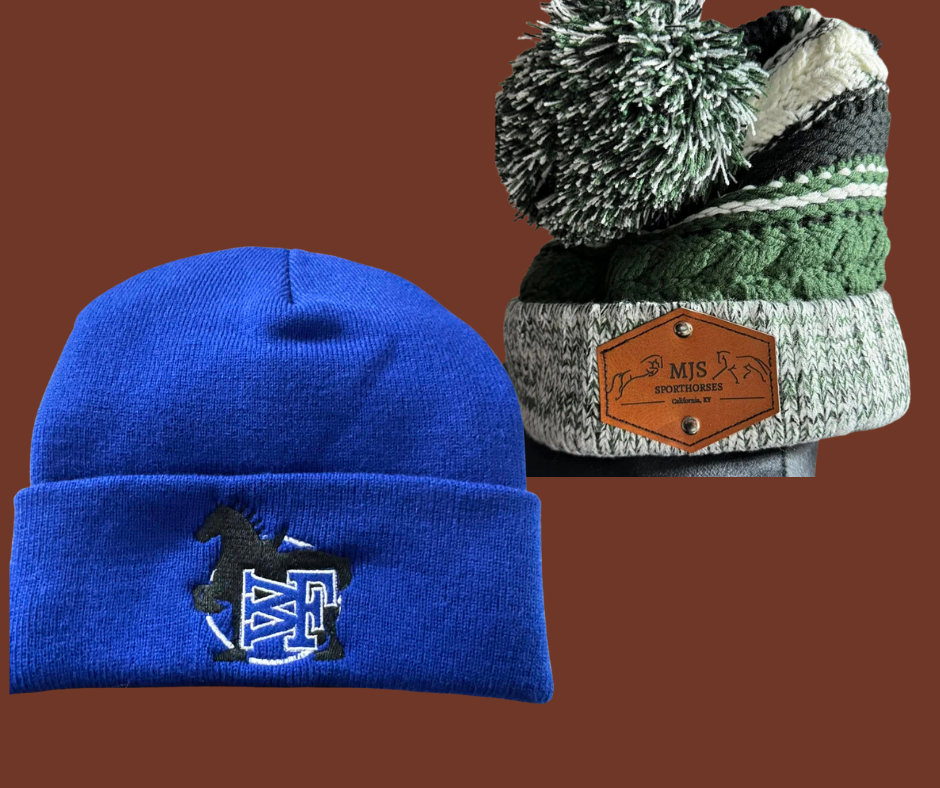 Customize beanie's with a patch or embroidery