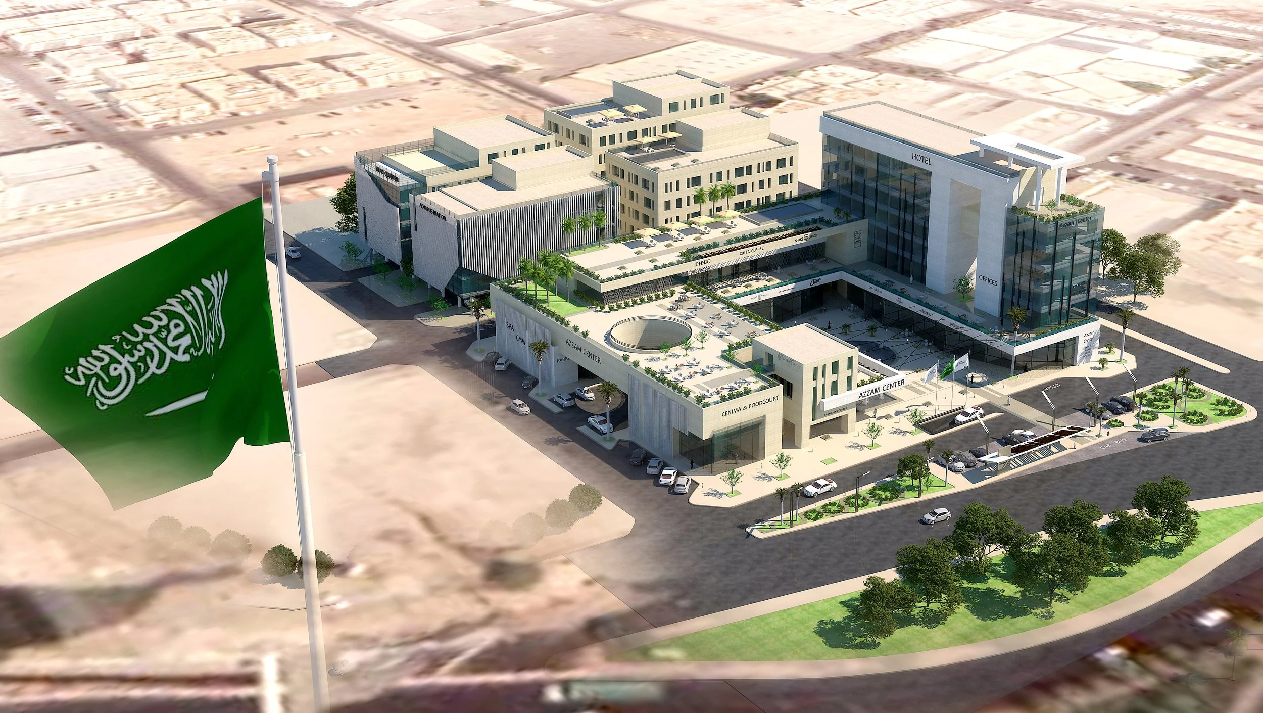 Azzam Complex (Retails-Offices-Residential- H-Market) Al-Andalus Rd. Jeddah