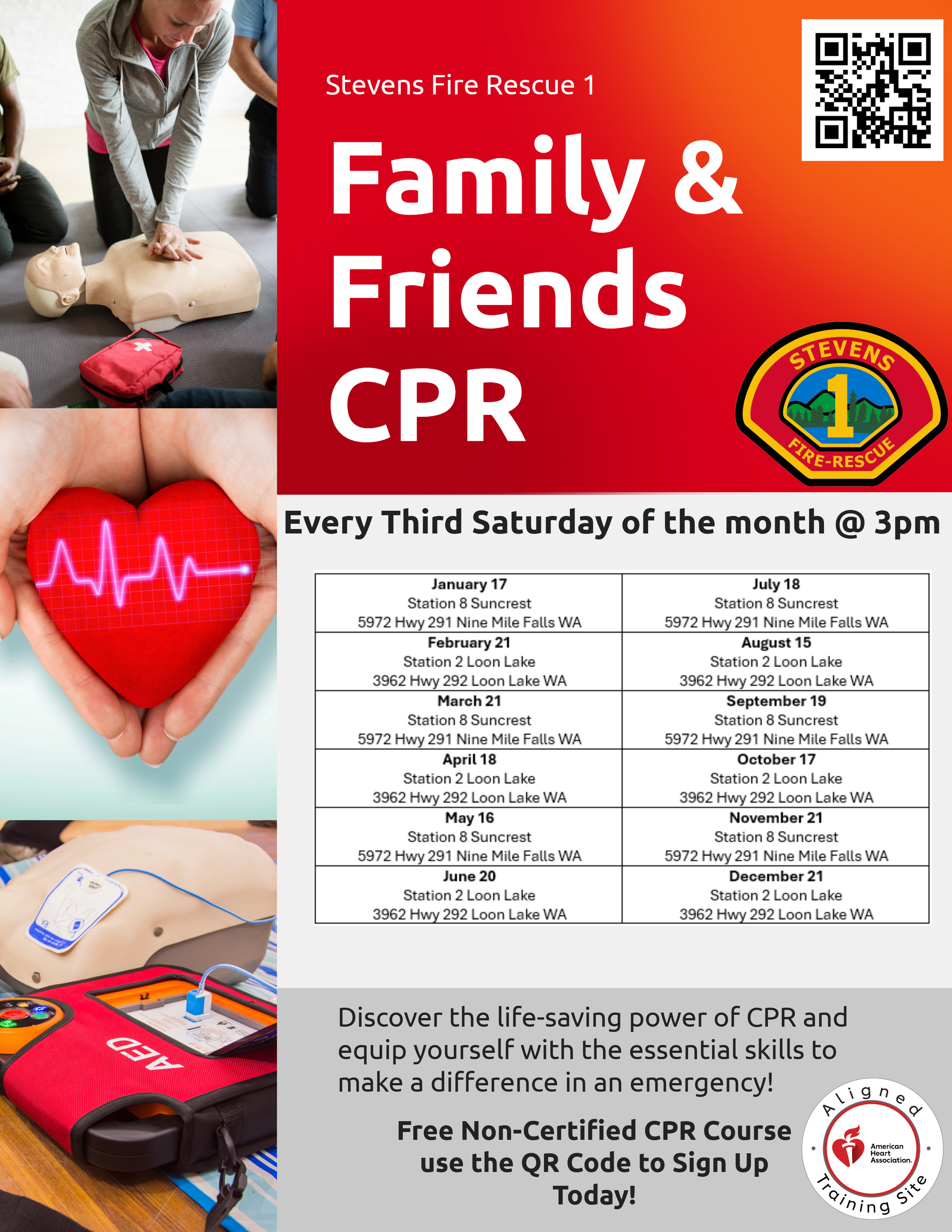 SCFD 1 Offers “Family &amp; Friends CPR Classes”