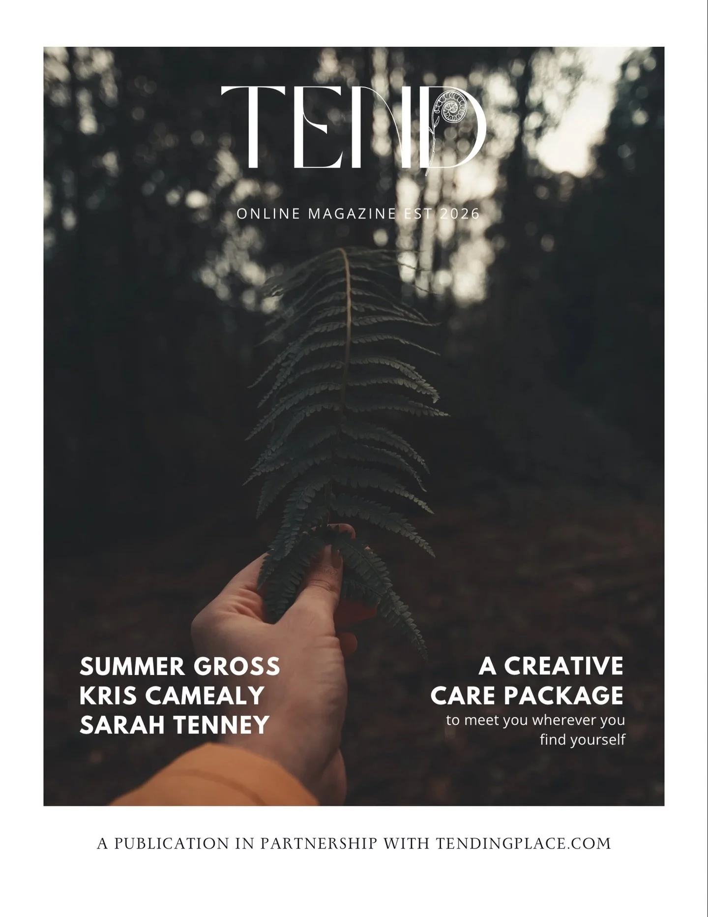 In November, we launched our nonprofit, Tending Place, and we are still very much in the early days of building this vision, one small piece at a time. Eventually, Lord willing, we will have an actual building to gather in, &ldquo;a place between the