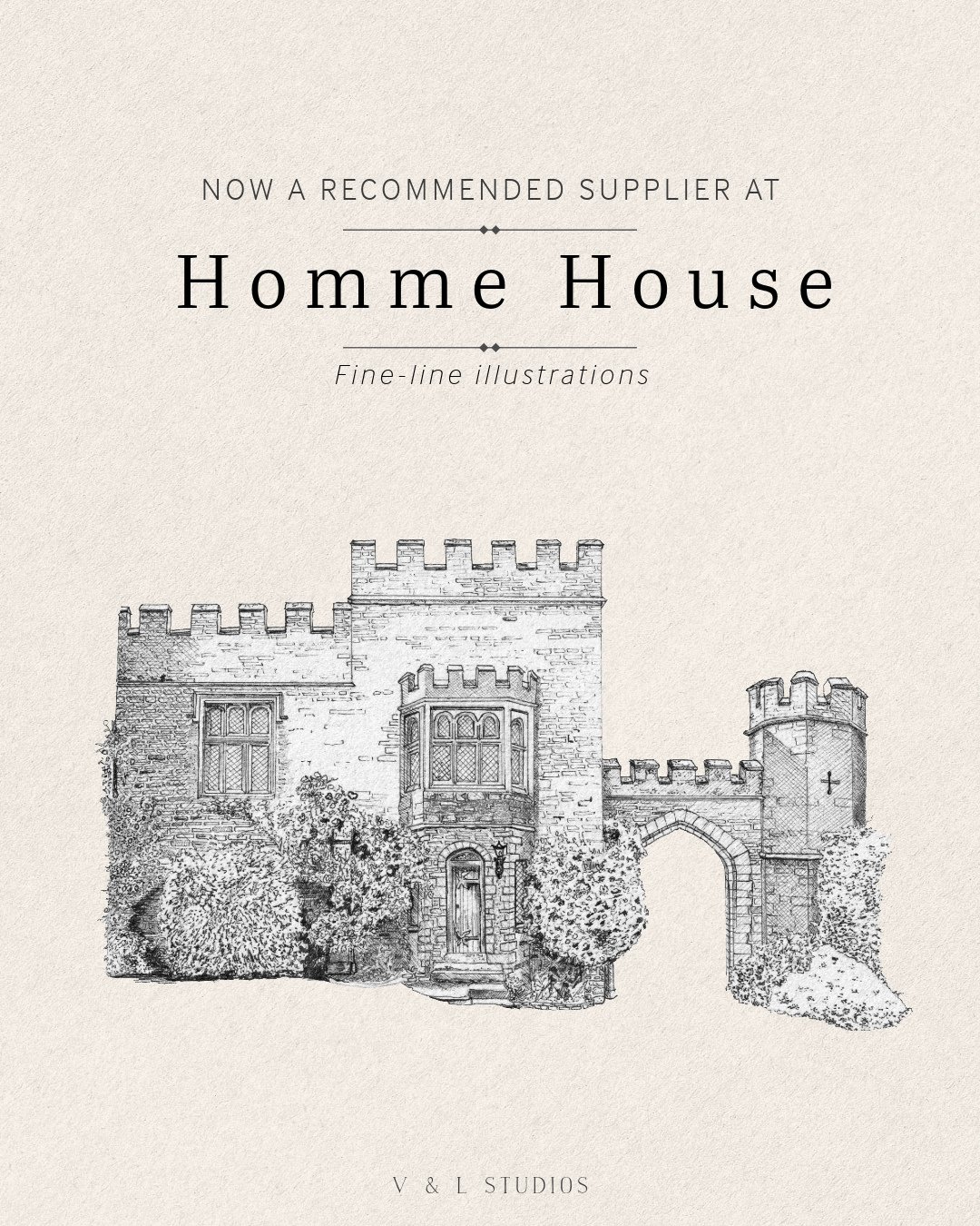 So excited to now be a recommended supplier at Homme House 🤍⁠
⁠
A beautiful venue and such a lovely one to illustrate, I can't wait to create more pieces for couples getting married there 🤍⁠
⁠
⁠
⁠
#weddingvenue #weddingstationery⁠
#weddinginspirati