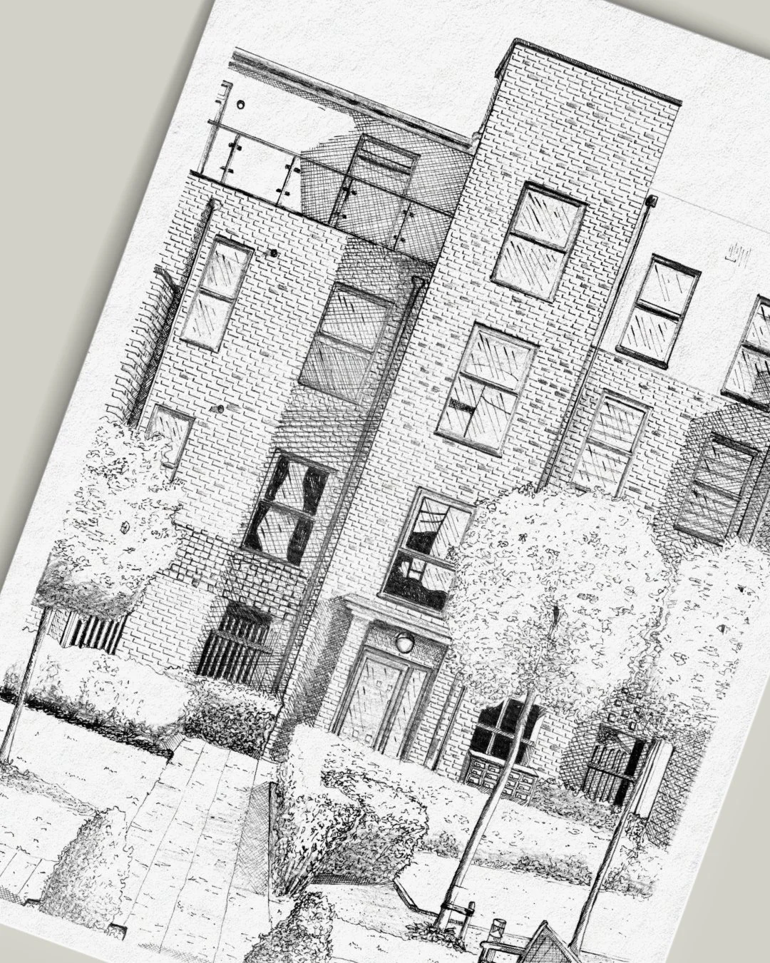 Every line is built up slowly. Brick by brick, window by window, until it all comes together. ⁠
⁠
It's these details that make each illustration completely personal ⁠
⁠
Looking for a piece of your own? Contact me today! ⁠
⁠
⁠
#artforsale #artistsonin