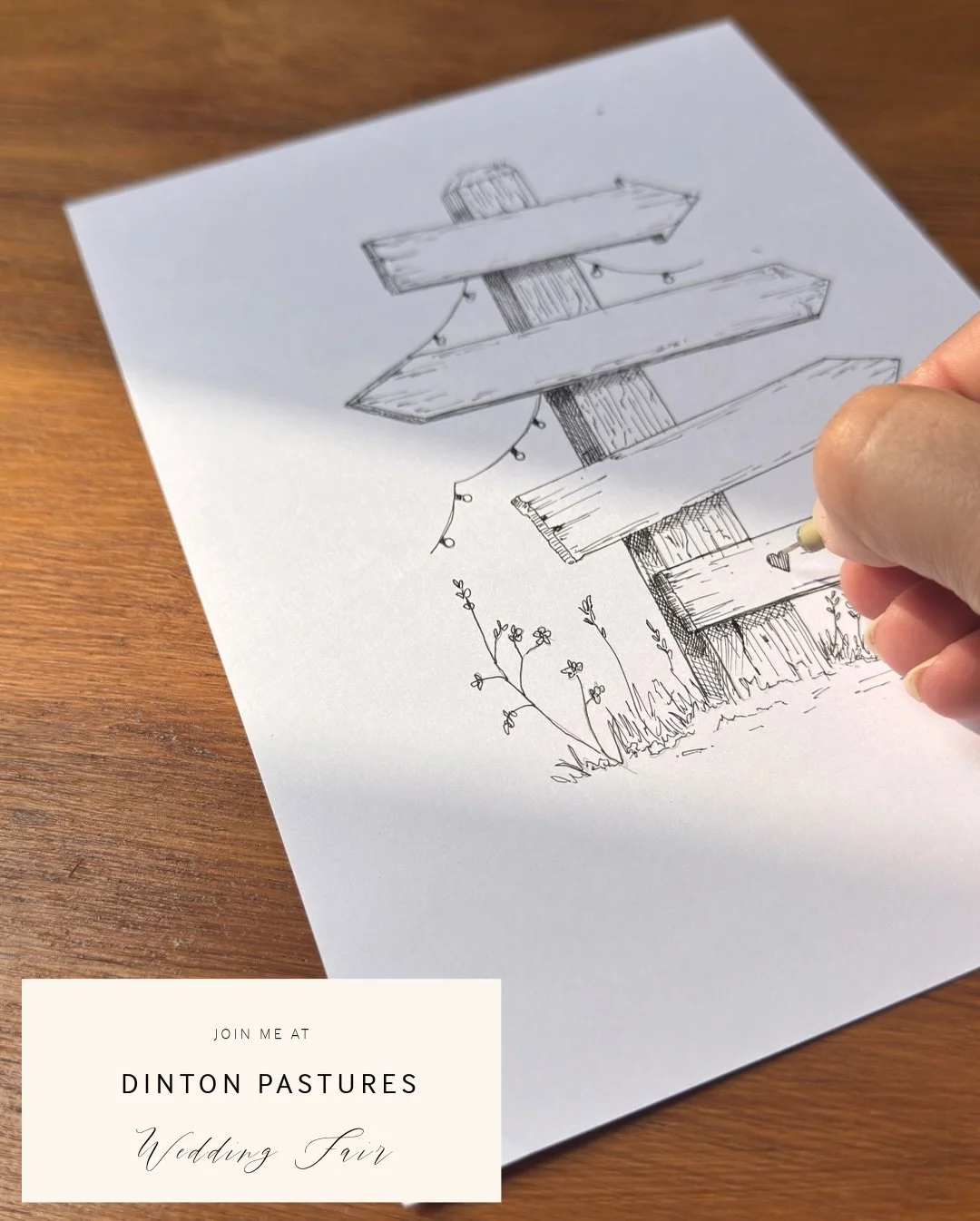 Exciting to say that I&rsquo;ll be exhibiting at the Dinton Pastures Wedding Fair on May 17th! 

I&rsquo;ll be bringing along original venue illustrations, bespoke stationery designs and keepsake ideas for couples looking for something personal for t