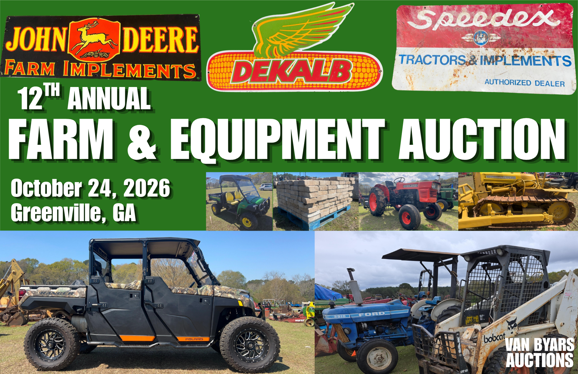 Annual Equipment and Farm Van Byars Auction