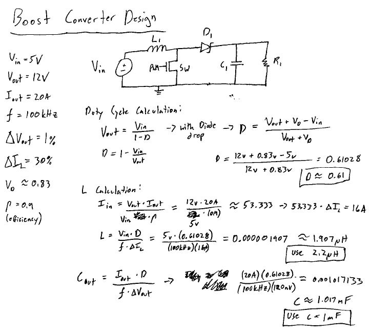   Hand Calculations Passive Components  