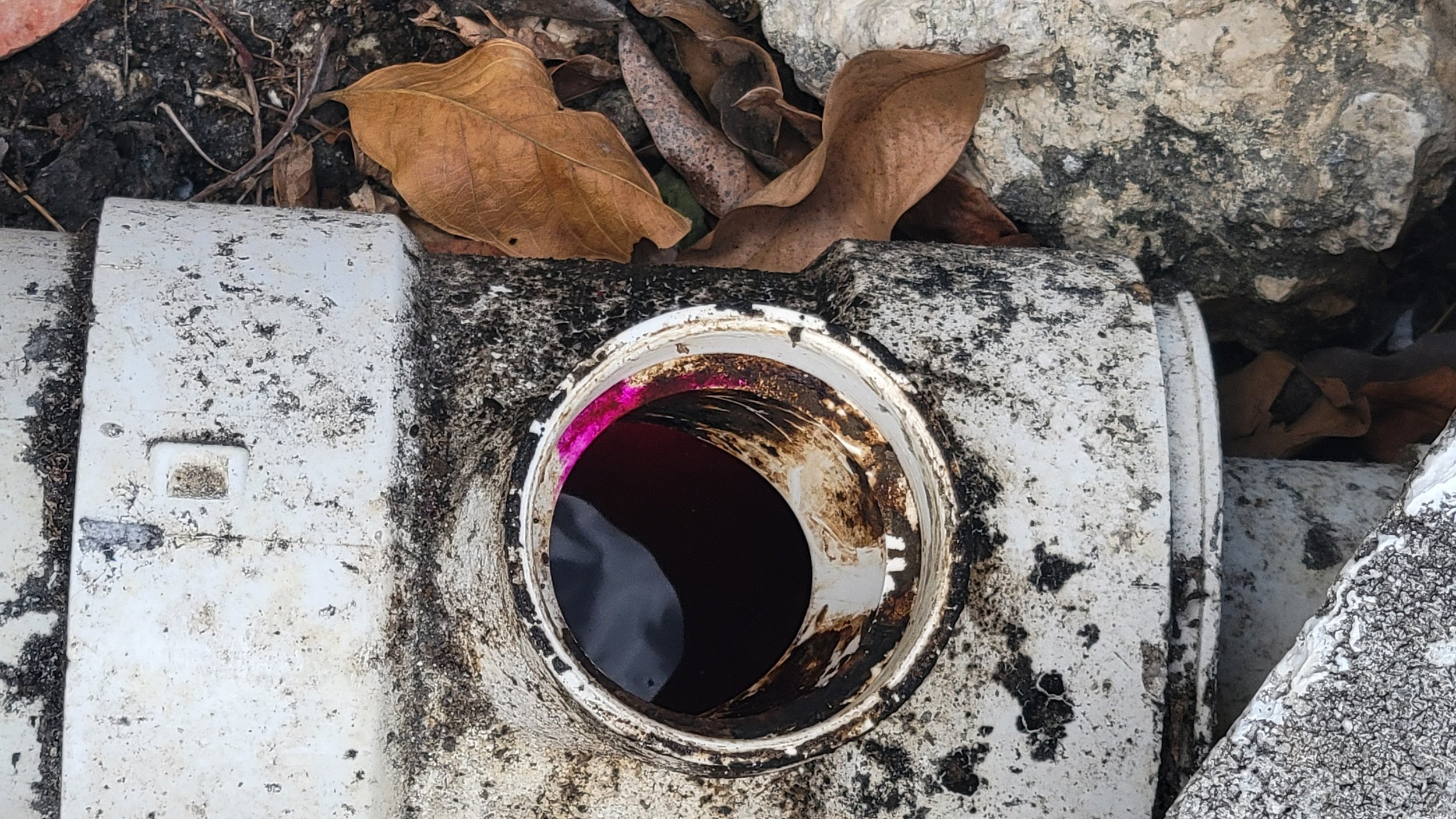 Dye Testing
Using non-toxic dye to trace drainage flow, identify connections and pinpoint potential leaks or drainage issues