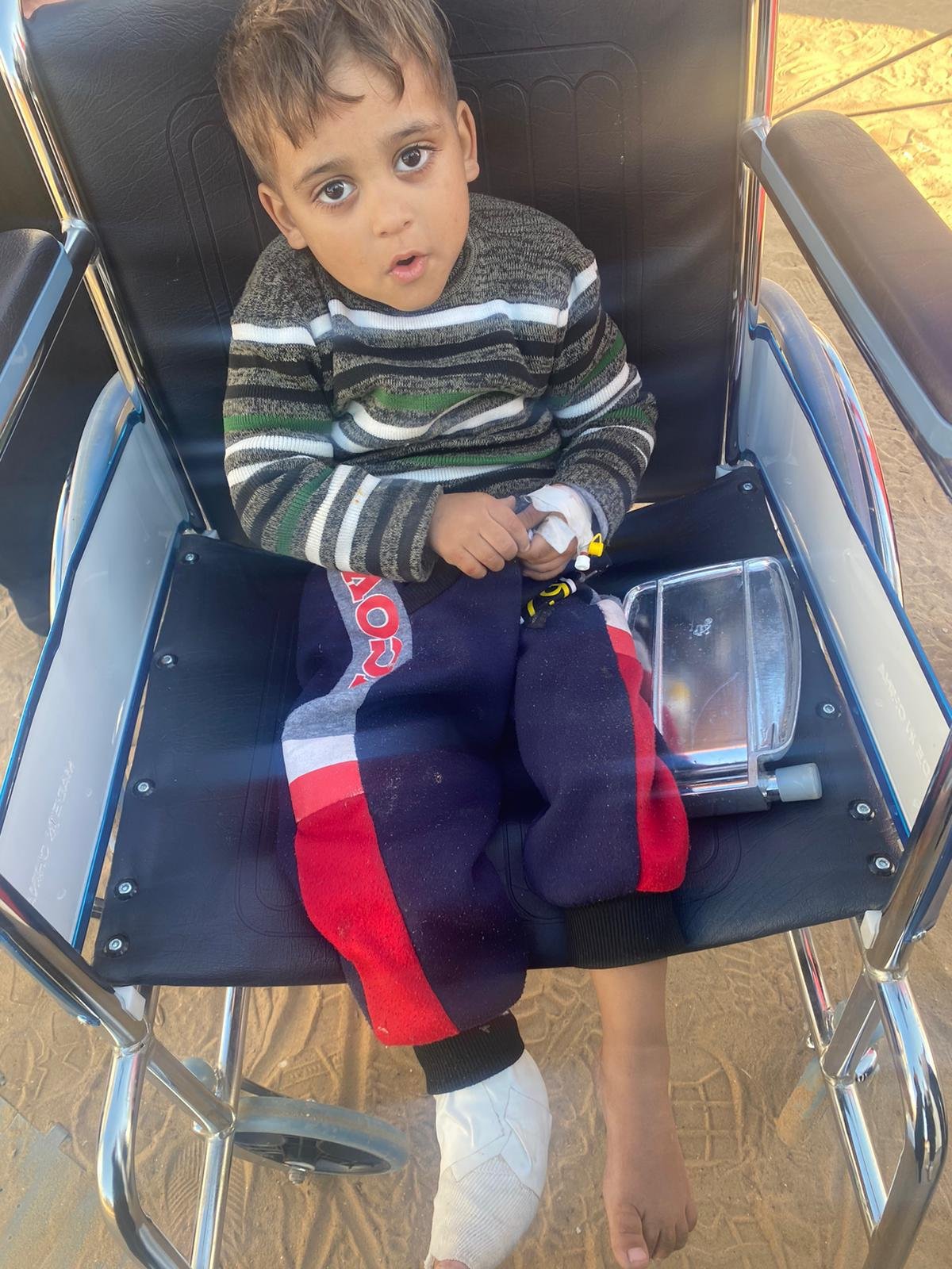 Jud during his evacuation - Gaza