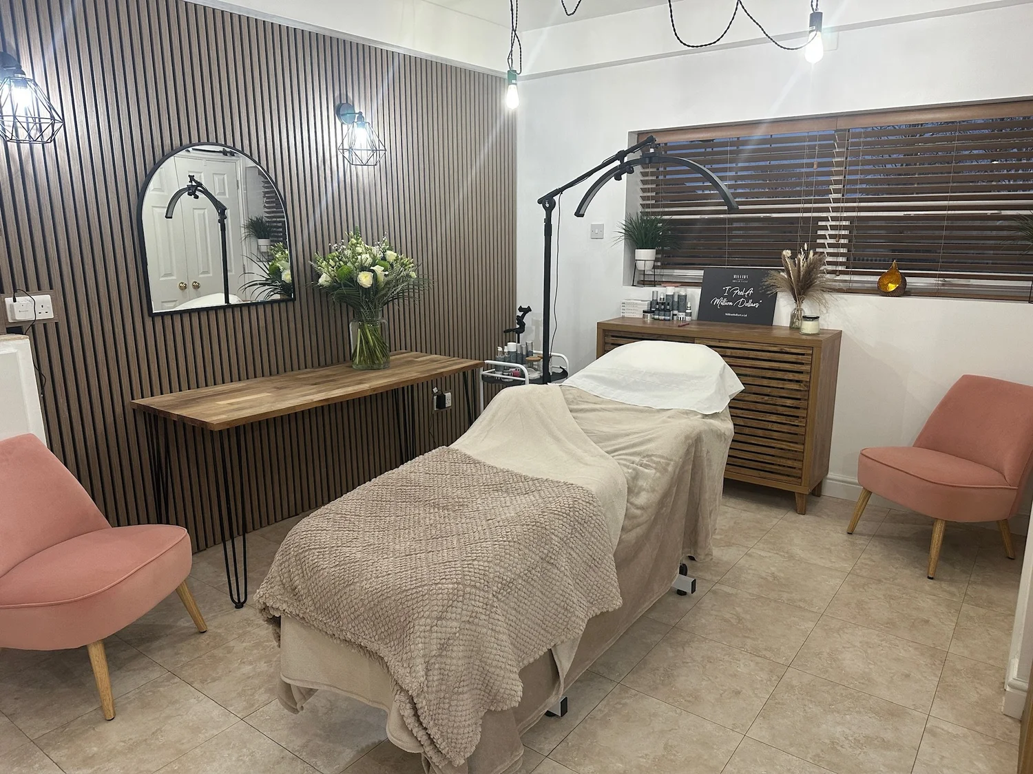 Private treatment room at Straday Studio aesthetics and skincare clinic in Fareham