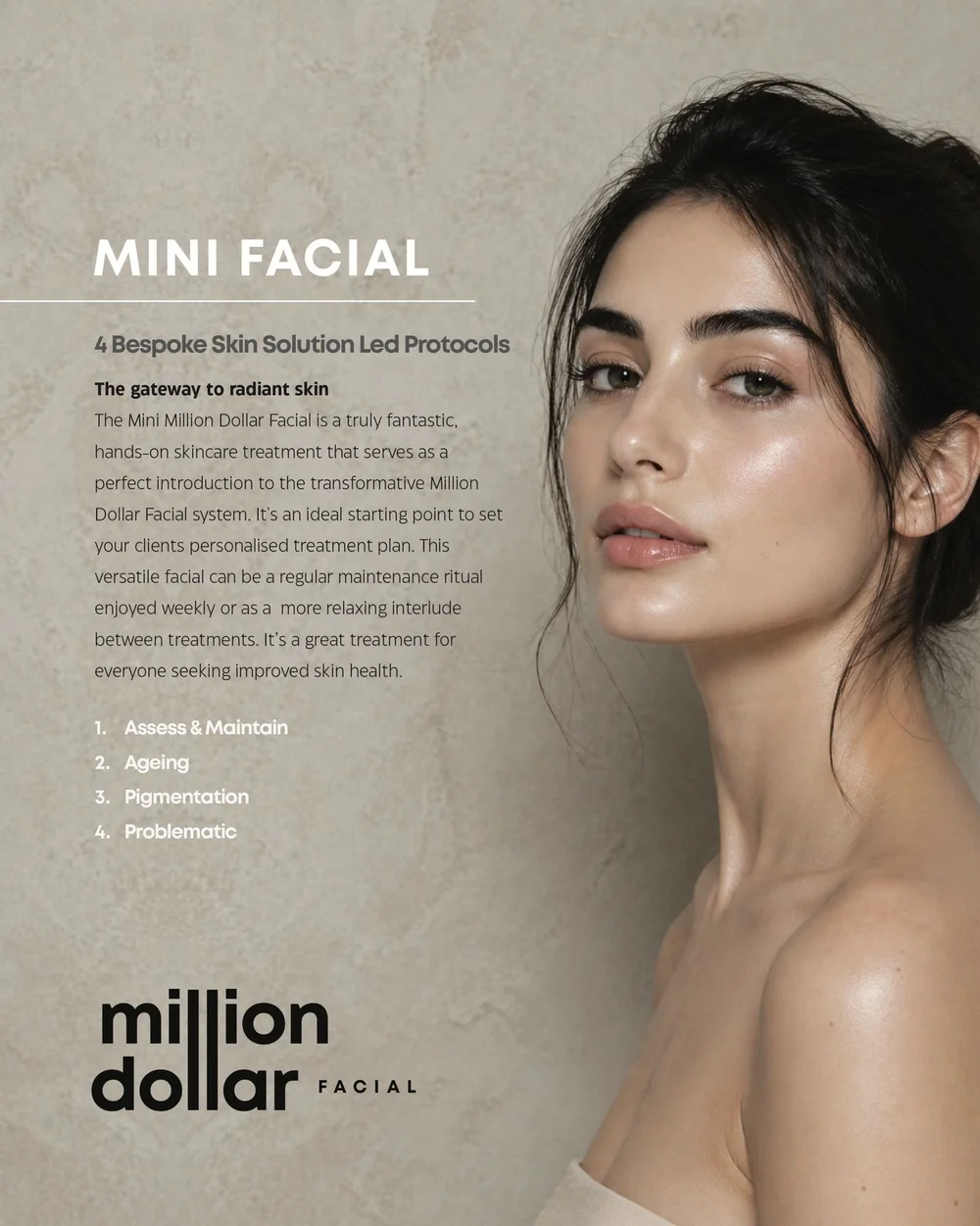 Mini Million Dollar Facial treatment available at Straday Studio in Fareham