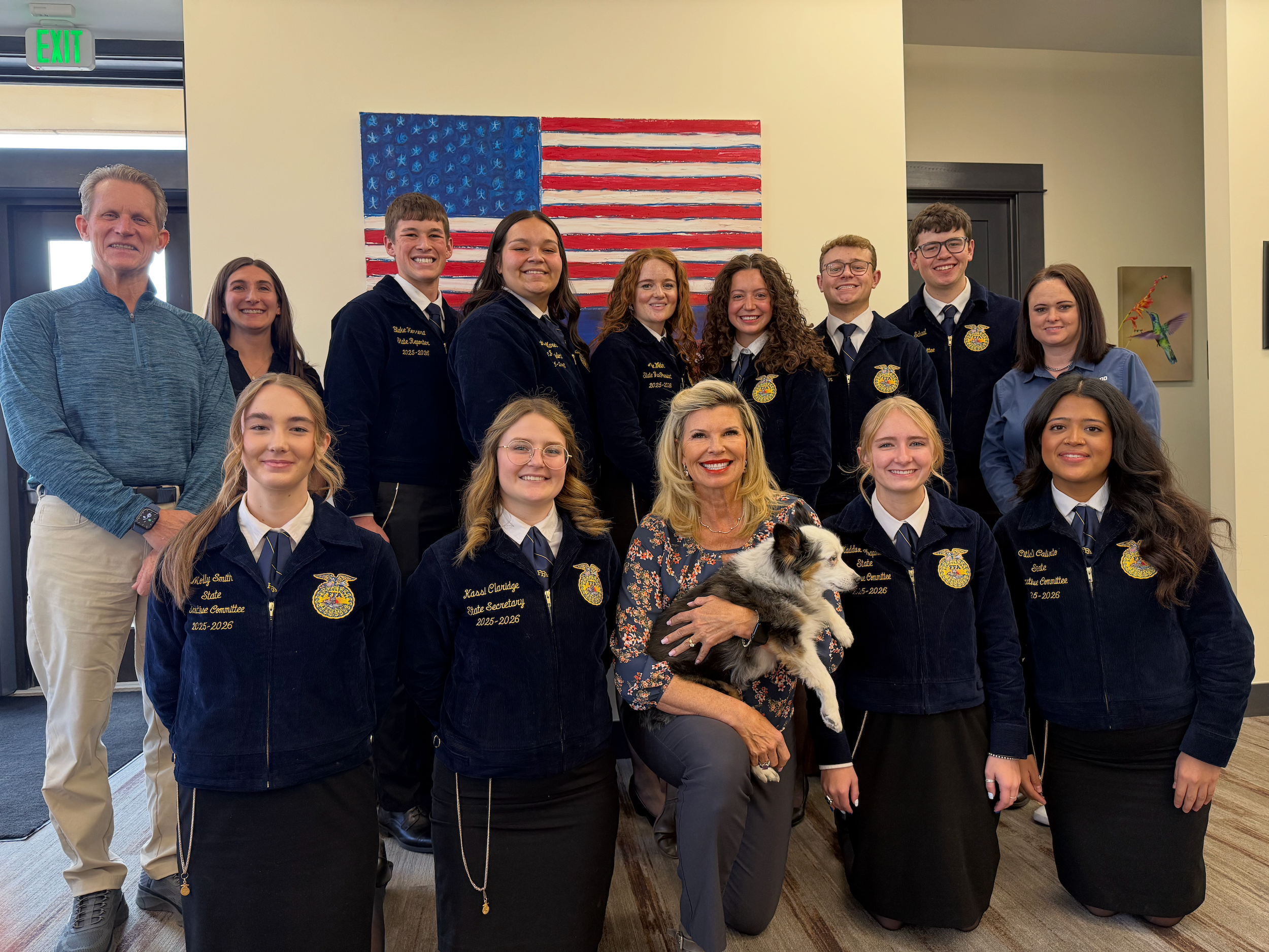 Colorado FFA State Officers with Morgridge Family Foundation