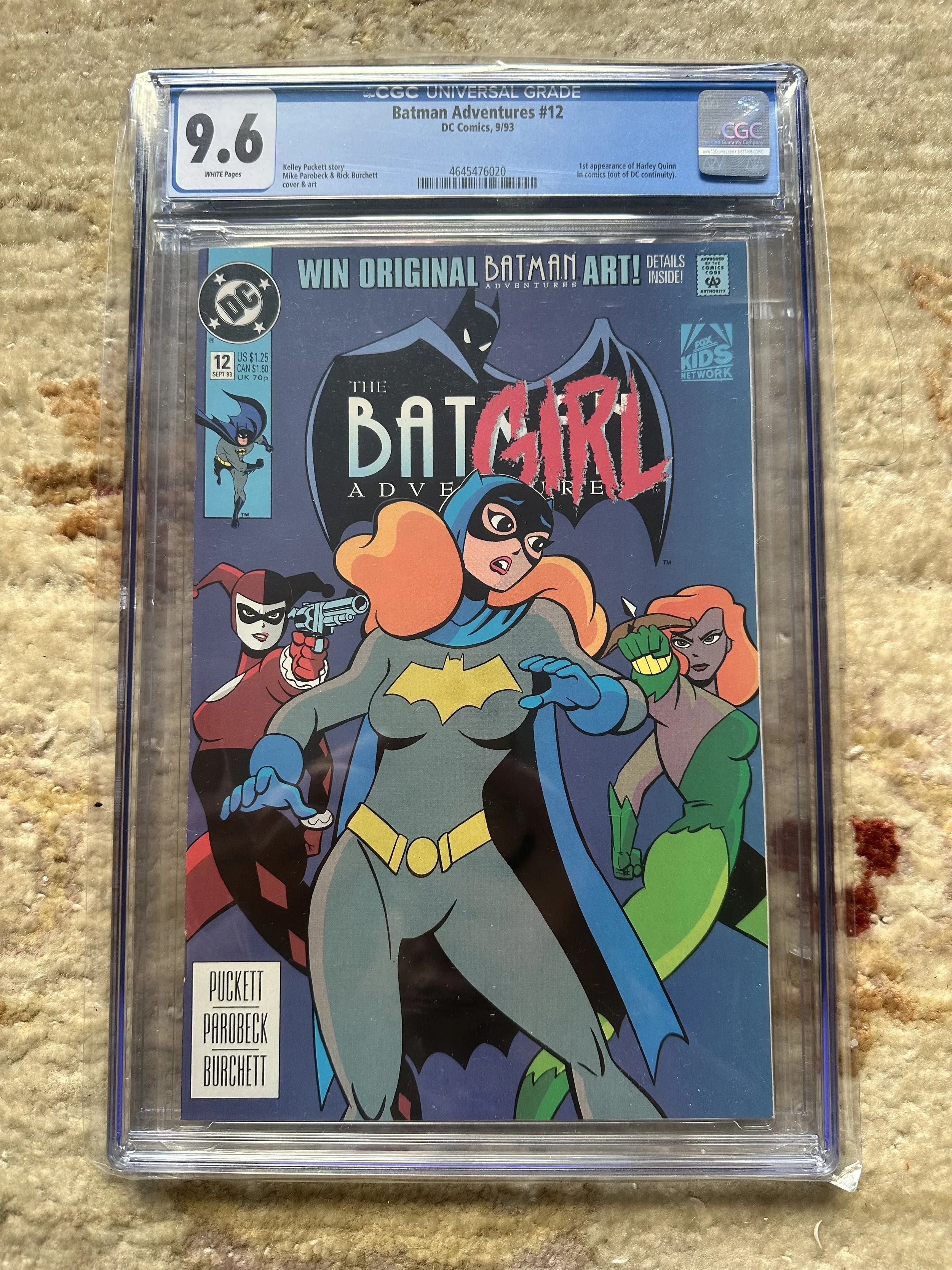 DC Key The Batman Adventures #12 Comic Book (1st app Harley Quinn, Batgirl)