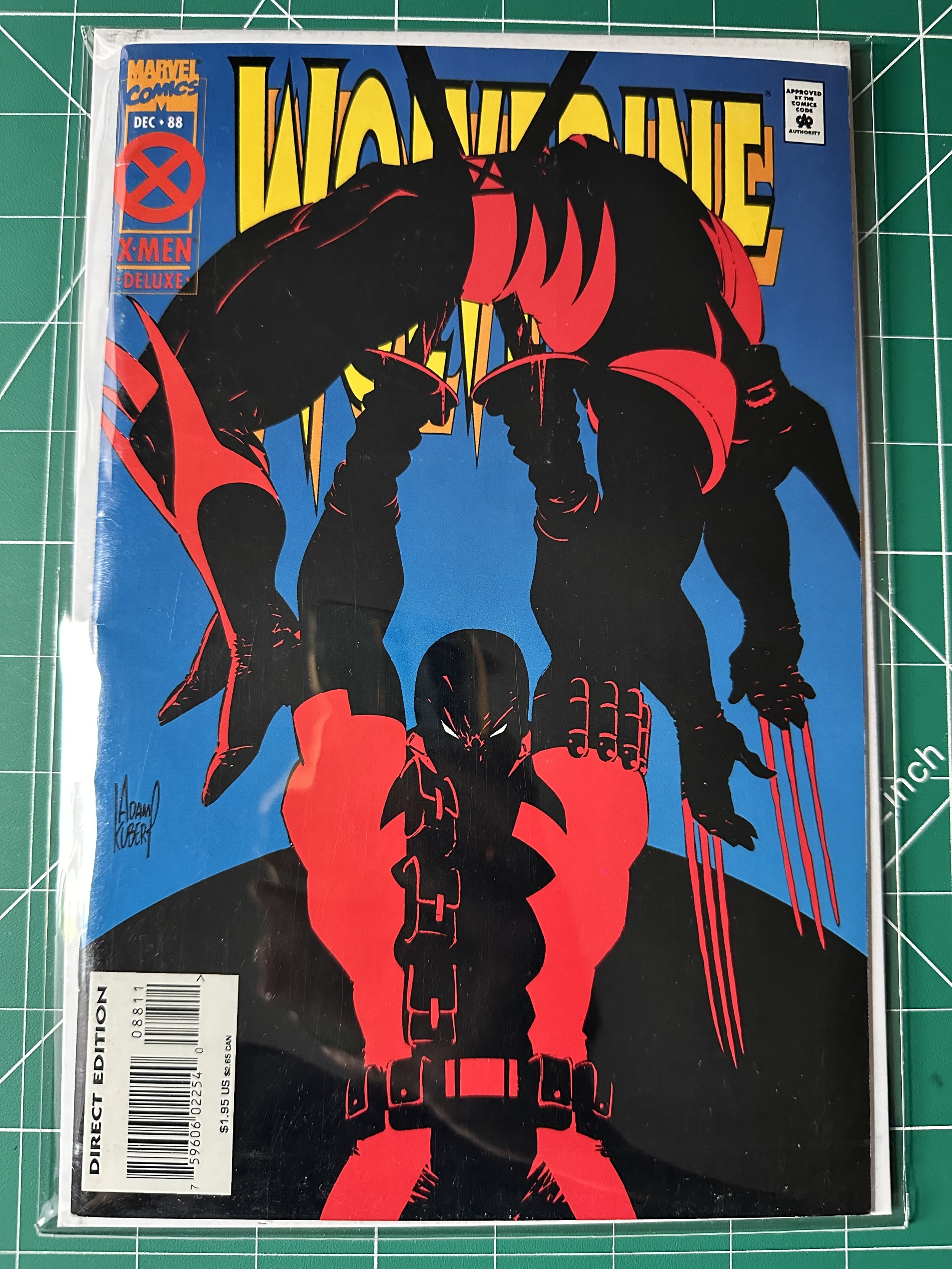 Vintage Key Marvel Wolverine X-Men Deluxe Direct Edition Comic Book #88 (Deadpool Fight)