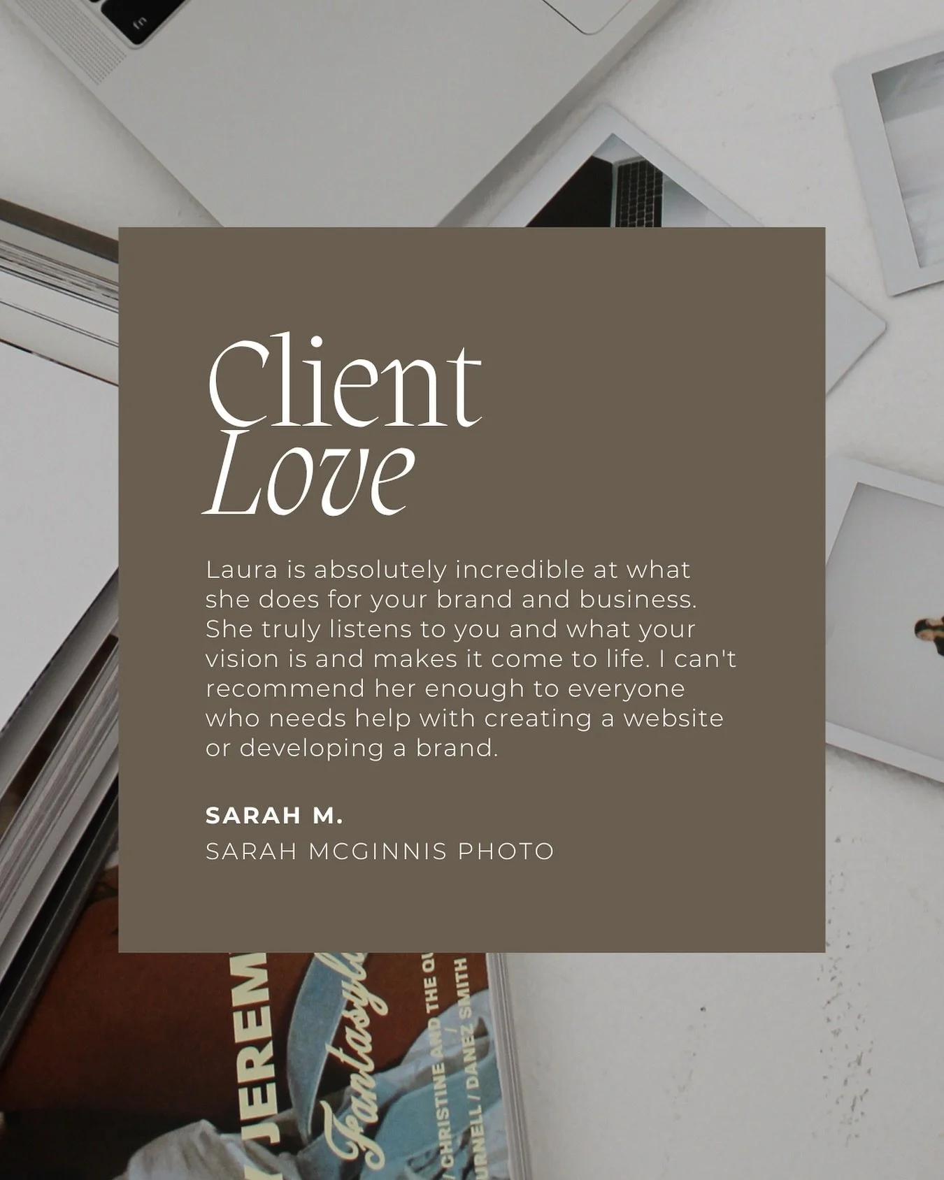 Just a little client love 🤍