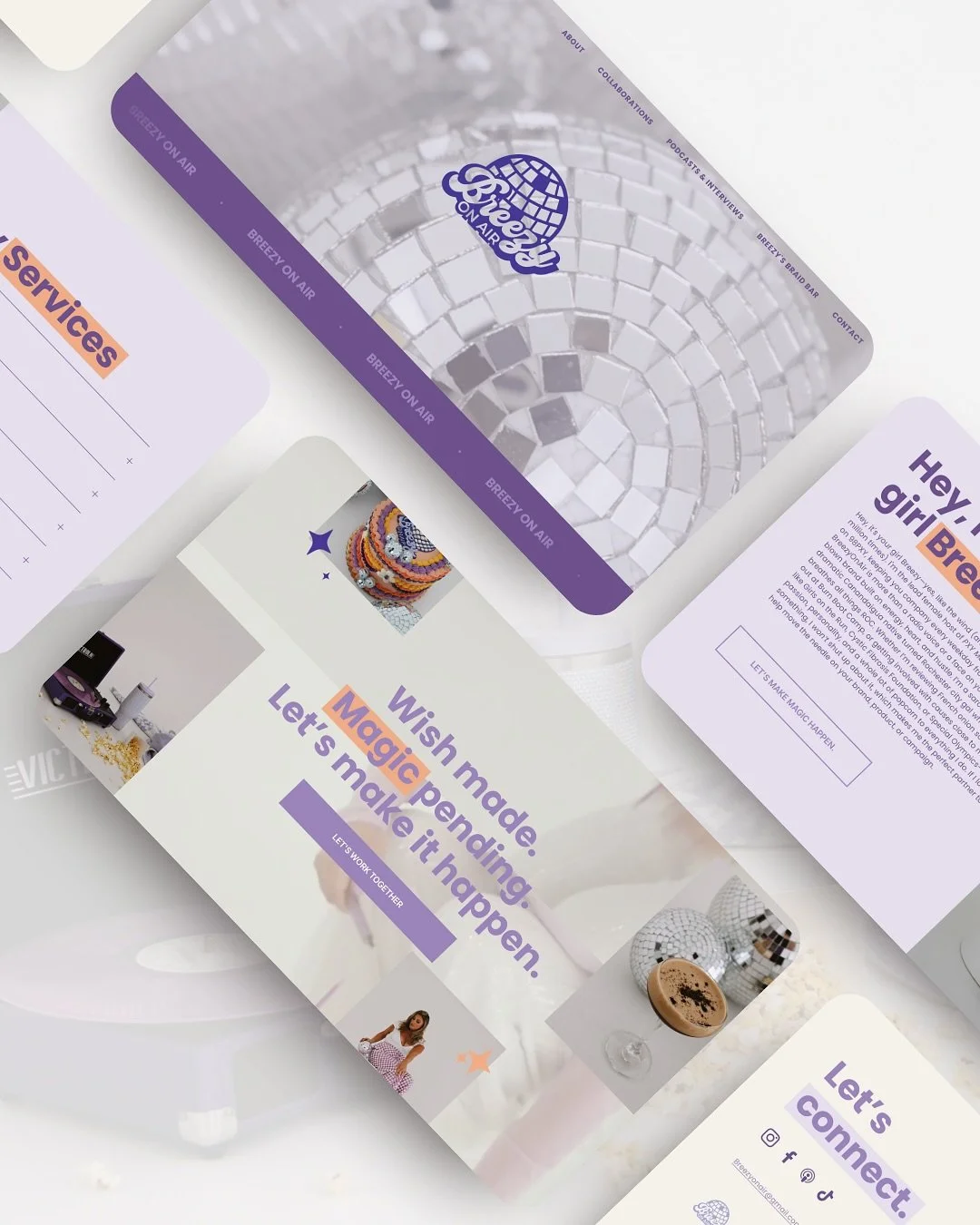 From vision to reality 💜

So excited to share the launch of Breezy On Air&rsquo;s new website! This project has been such a creative journey &mdash; starting with a branding shoot, moving into logo design, and finally bringing it all together in a s