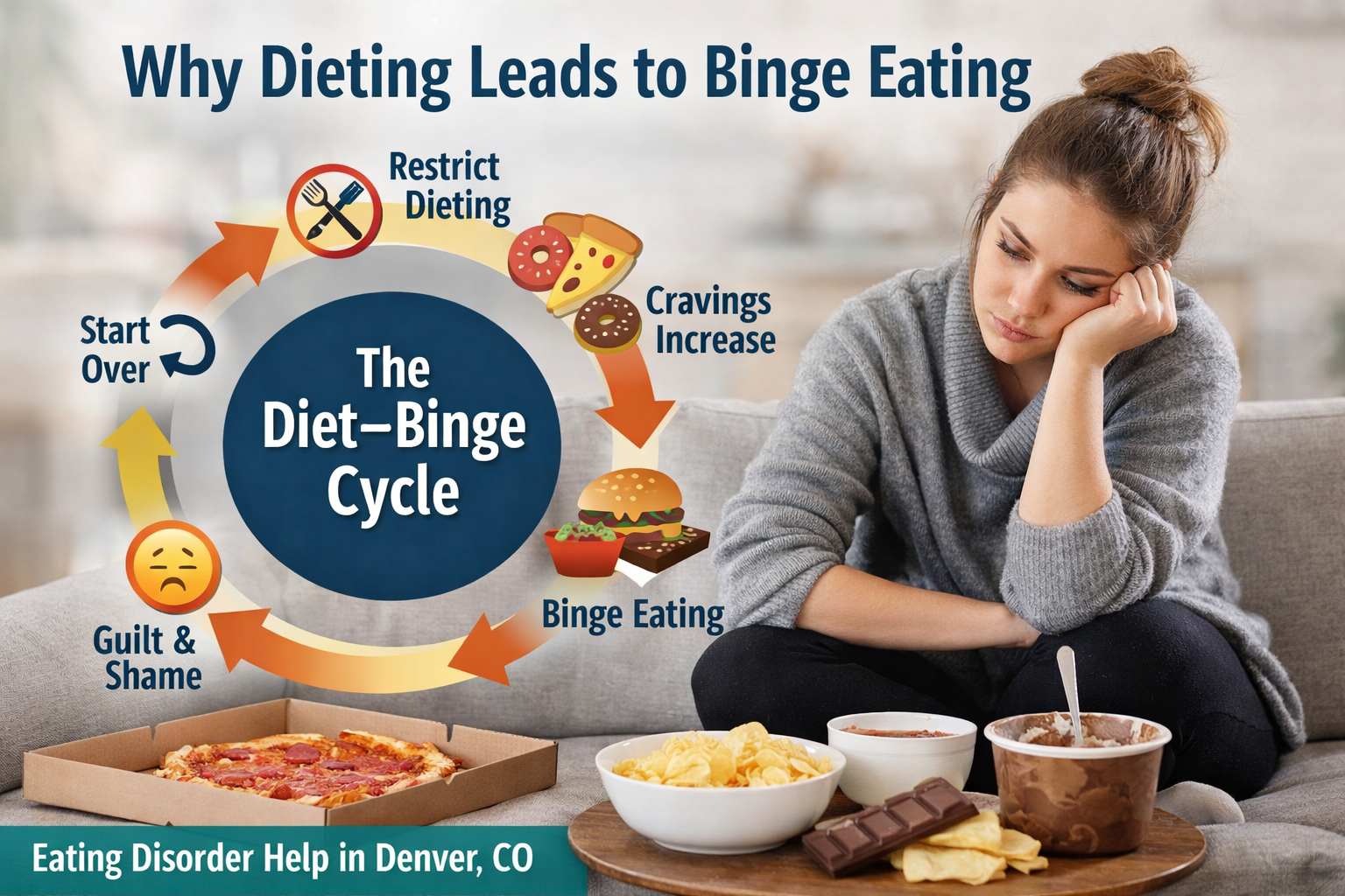 Why dieting leads to binge eating – binge eating therapist Denver
