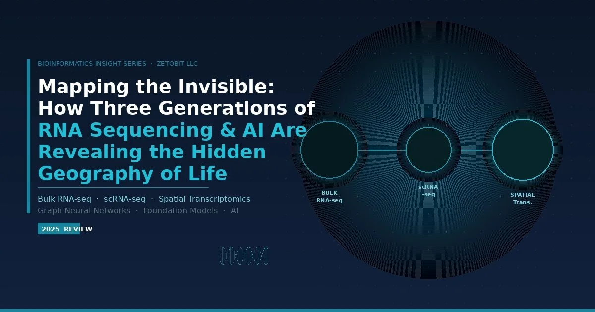 Mapping the Invisible: How Three Generations of RNA Sequencing — and Artificial Intelligence — Are Revealing the Hidden Geography of Life