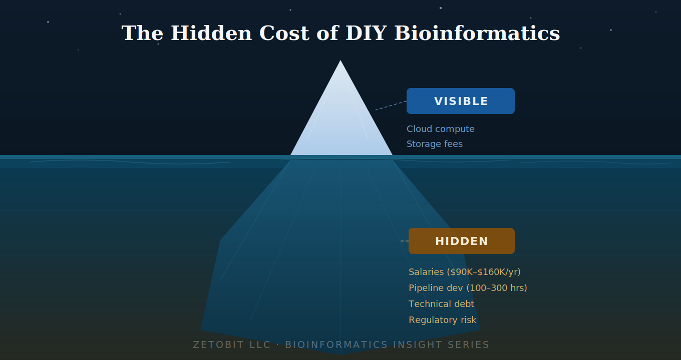 The Hidden Cost of DIY Bioinformatics