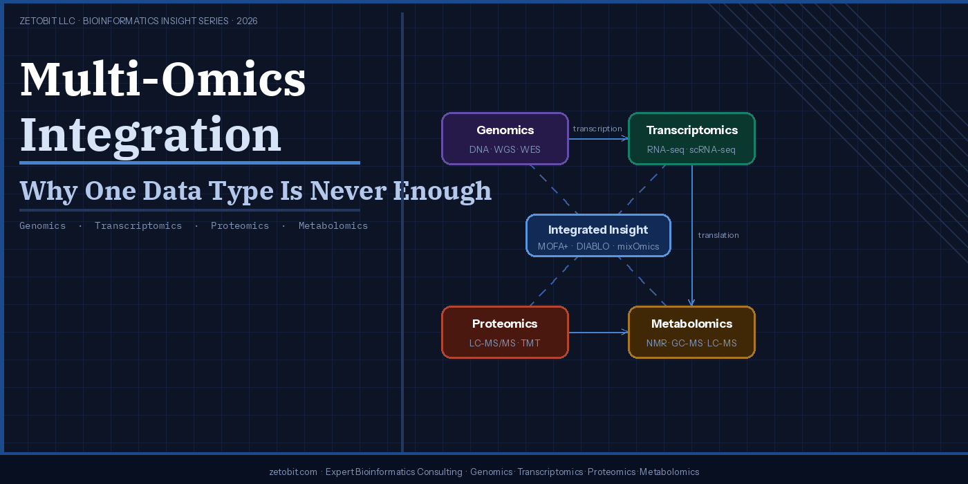 Multi-Omics Integration — Why One Data Type Is Never Enough
