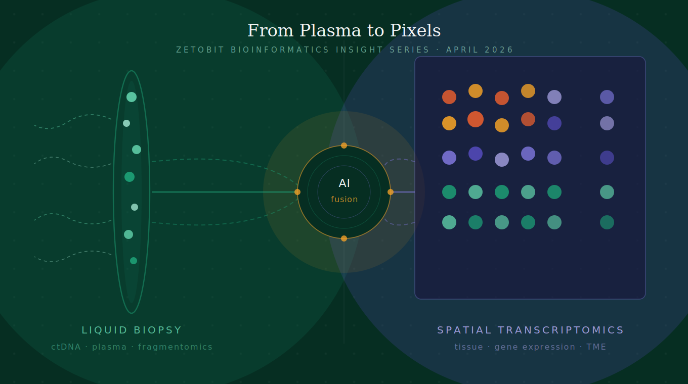 From Plasma to Pixels: How AI Is Unifying Liquid Biopsy and Spatial Transcriptomics for Precision Oncology
