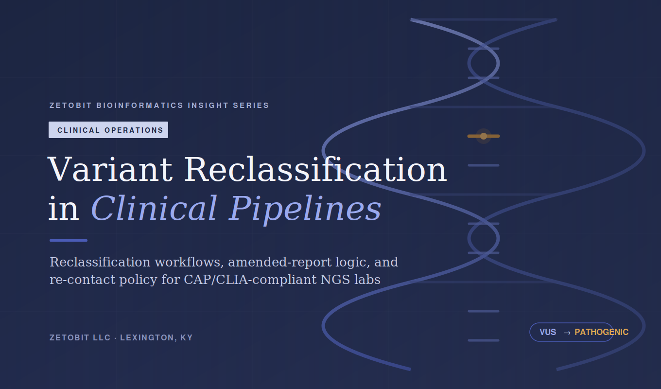 Variant Reclassification in Clinical Pipelines
