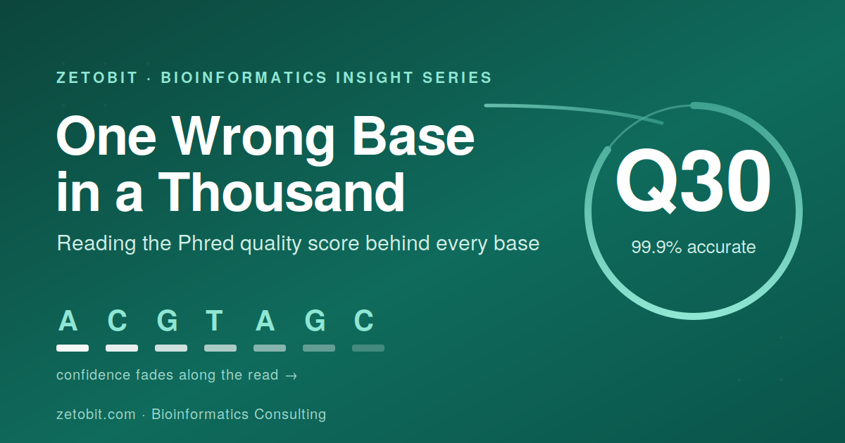 One Wrong Base in a Thousand - Choosing the Q30 cutoff