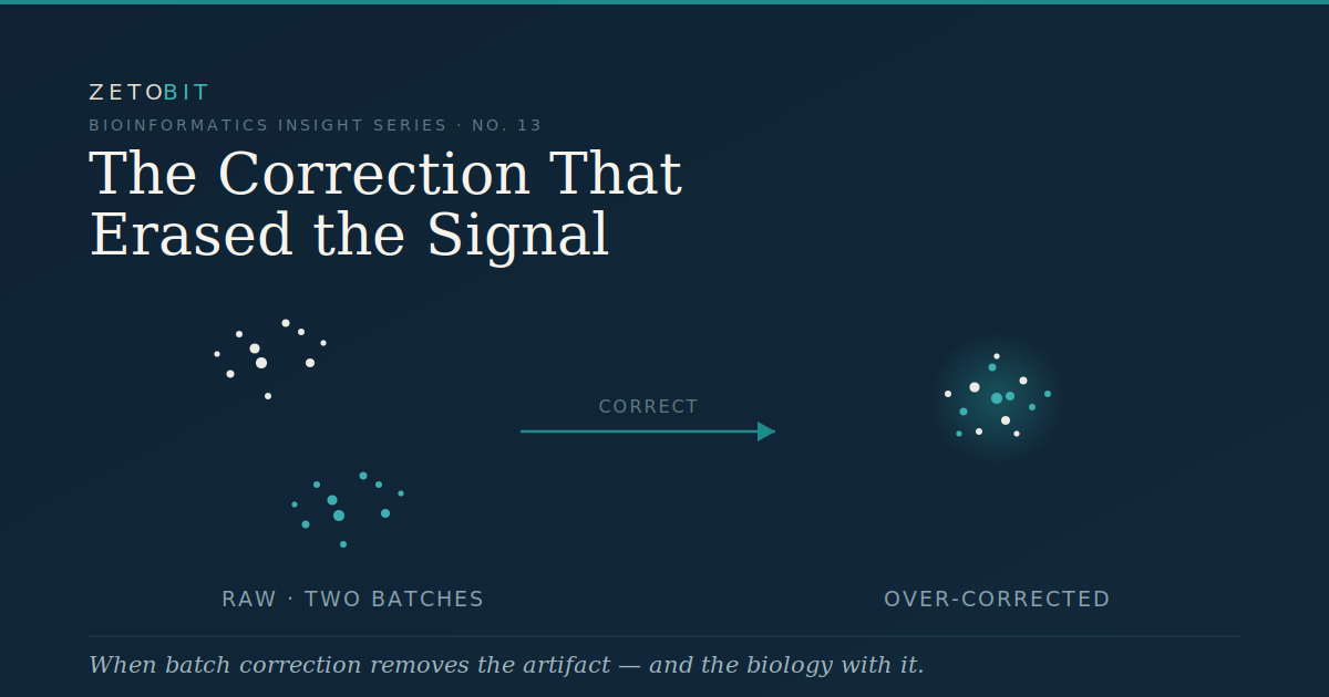 The Correction That Erased the Signal