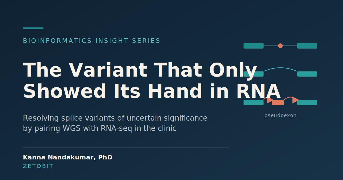 The Variant That Only Showed Its Hand in RNA
