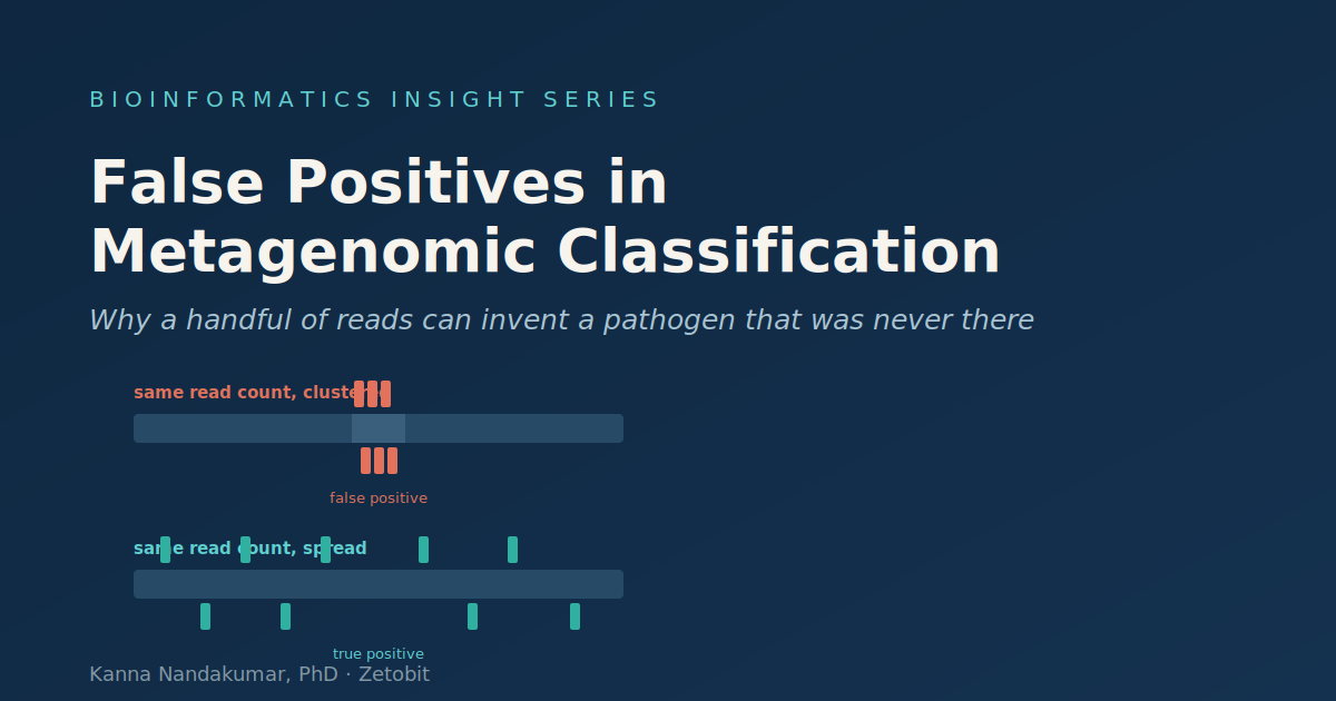 False Positives in Metagenomic Classification: Why a Handful of Reads Can Invent a Pathogen That Was Never There