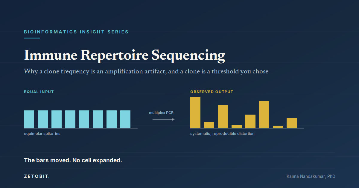 Immune Repertoire Sequencing: Why a Clone Frequency Is an Amplification Artifact and a Clone Is a Threshold You Chose