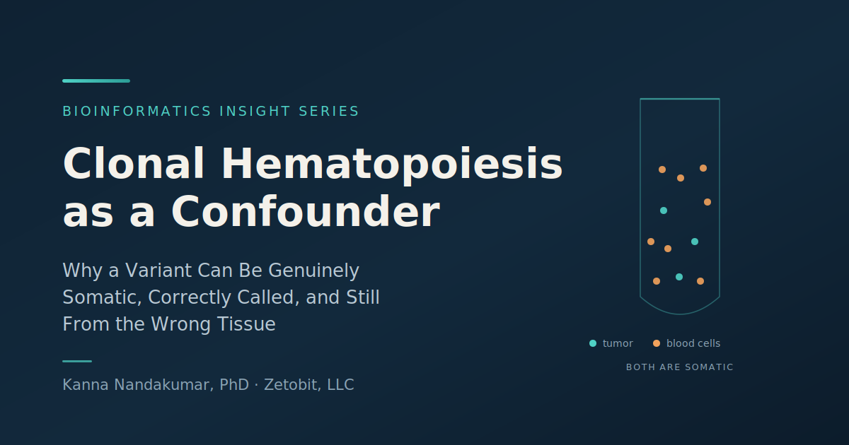 Clonal Hematopoiesis as a Confounder: Why a Variant Can Be Somatic and Still From the Wrong Tissue