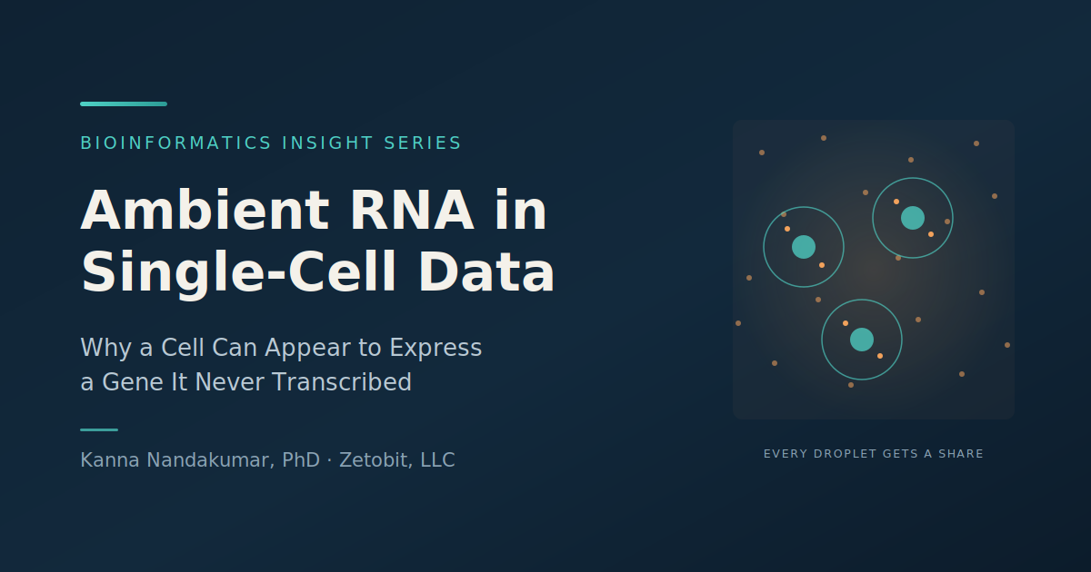 Ambient RNA in Single-Cell Data: Why a Cell Can Appear to Express a Gene It Never Transcribed