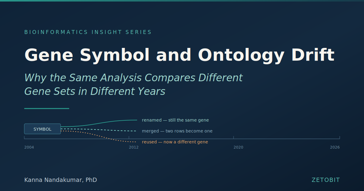 Gene Symbol and Ontology Drift