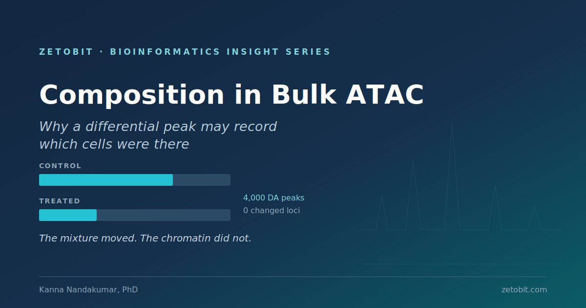 Cell Composition in Bulk ATAC-seq: Why a Differentially Accessible Peak May Record Which Cells Were There