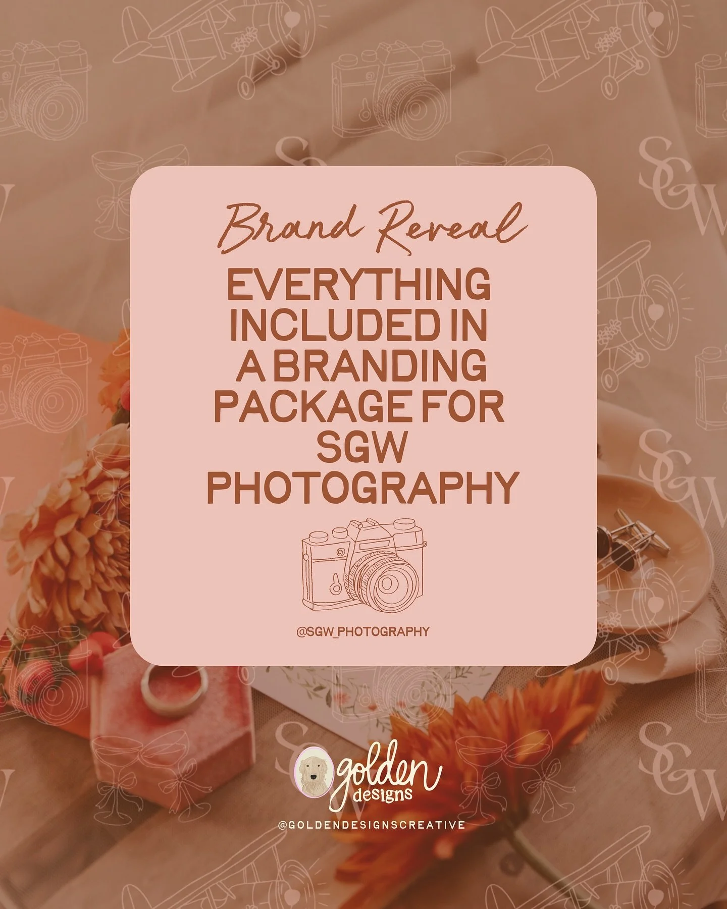 ✨ Brand Reveal for @sgw_photography ✨

So excited to share the new branding for SWG Photography! 

Savannah is a wedding &amp; lifestyle photographer and wanted a brand that felt vintage, playful, and timeless&mdash;and I loved bringing that vision t