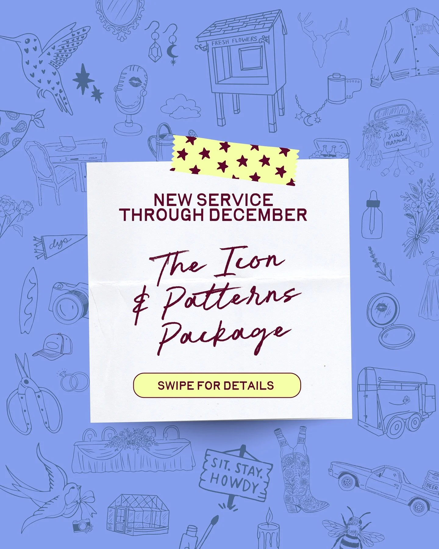 New service through 2025 🪩

You convinced me- based on your responses I'm keeping this package open through 2025! 

5 spots/month- book by the 20th of each month; projects will kick off on the 20th. 

If the month fills, I will schedule you for the 