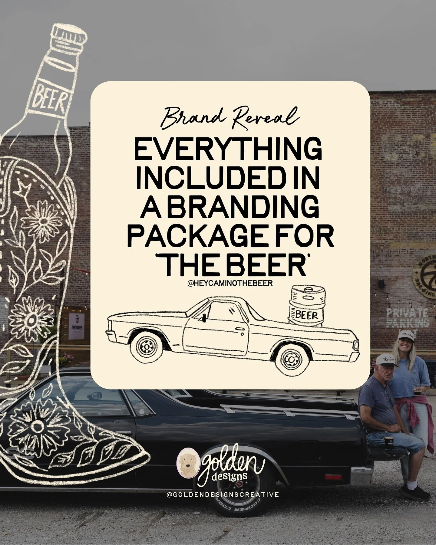 I am SO excited to finally share this brand reveal for Hey Camino ' The Beer ' !

I&rsquo;ve shared little sneak peeks over the past few months as we've built this out, but it&rsquo;s finally DONE and ready for the world.

This project is extra speci