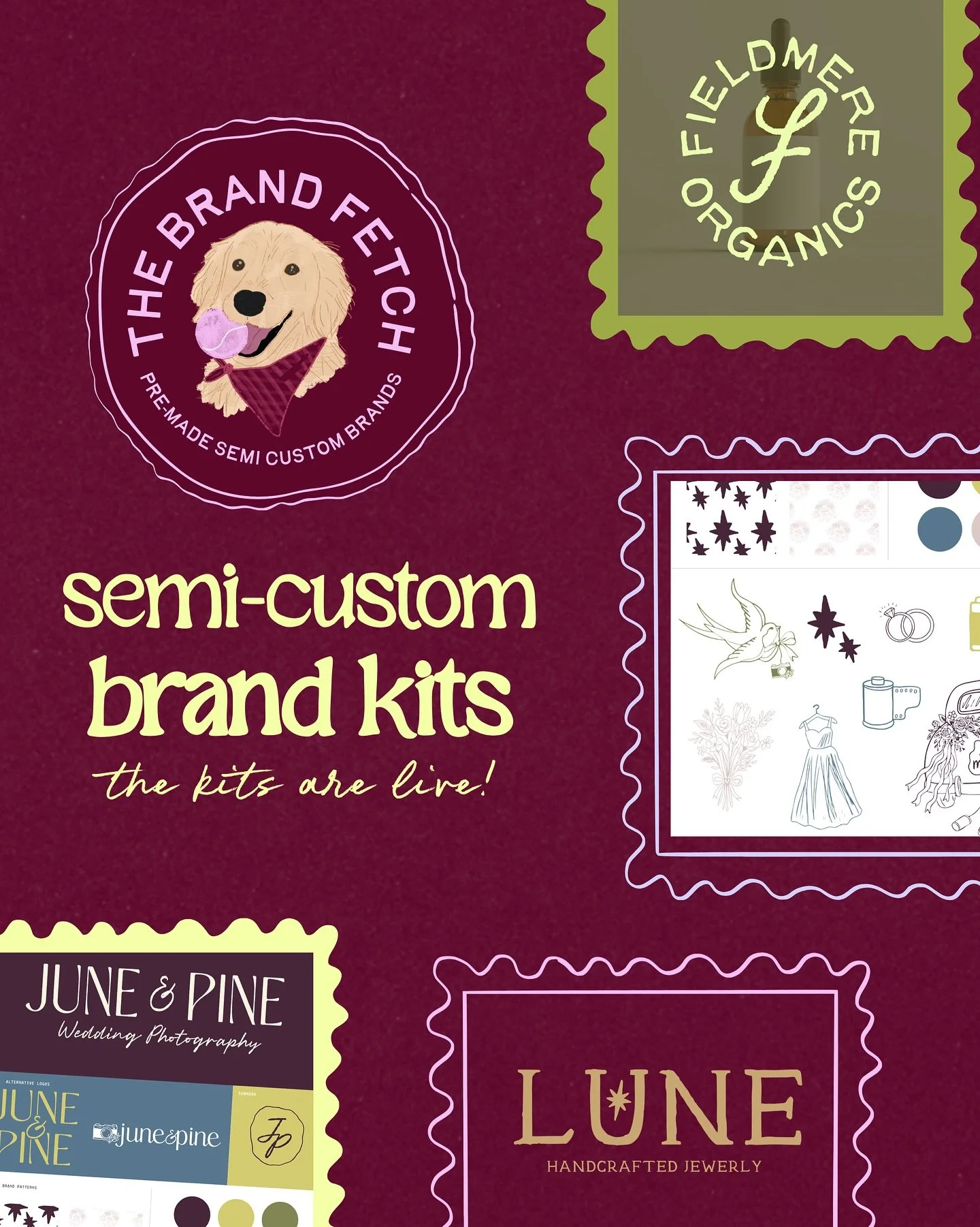 semi-custom brand kit&rsquo;s are LIVE 🎉

and for september only snag a special add-on:
✨ customize 5 icons + 1 pattern to YOUR brand (replacing the ones included in the package!)

ready for a one-of-a-kind brand to fit your budget? tap the link in 