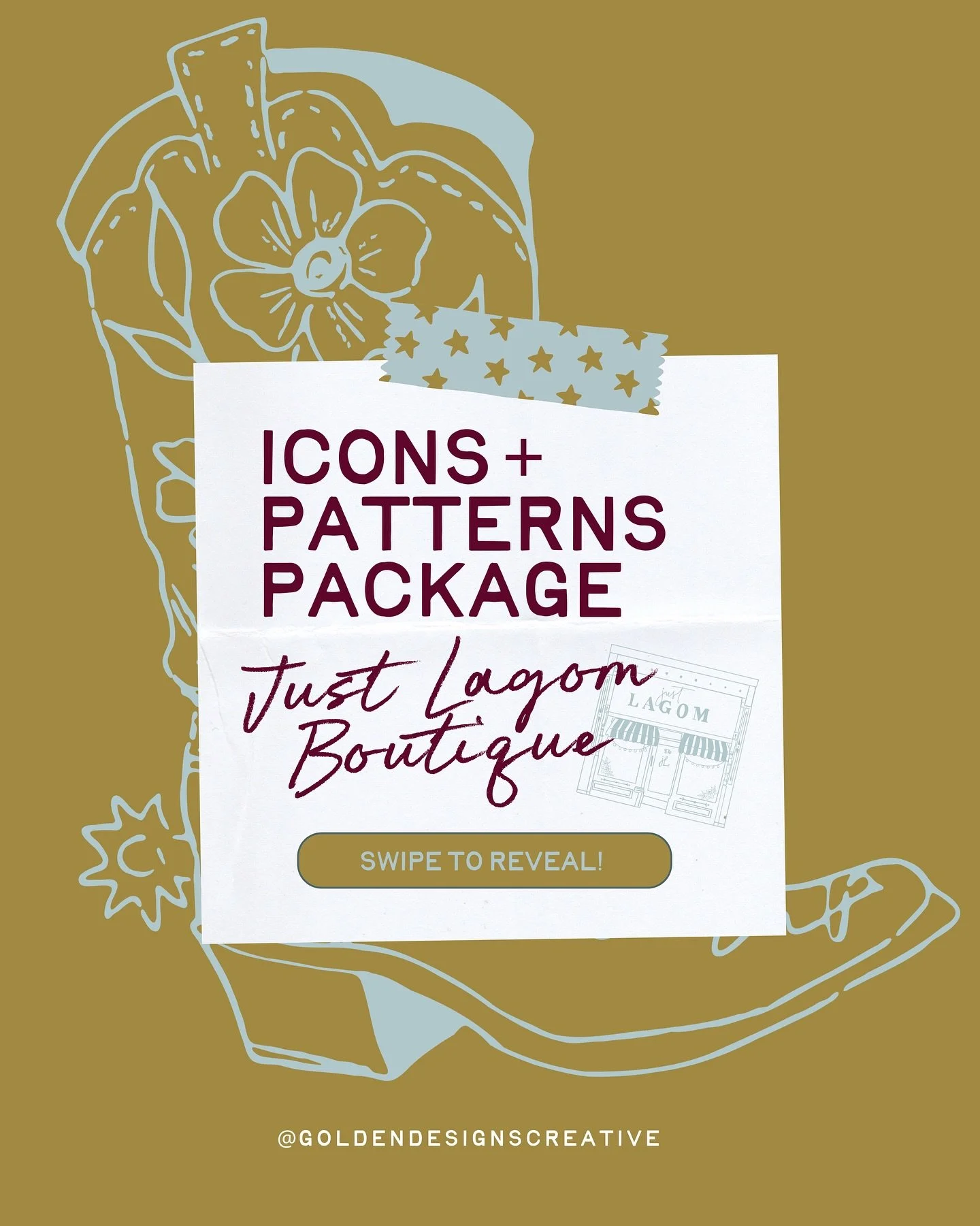the icons + patterns package for @justlagomboutique 🤠💐👢

DM to inquire or fill out the form in my bio 🫶🏼