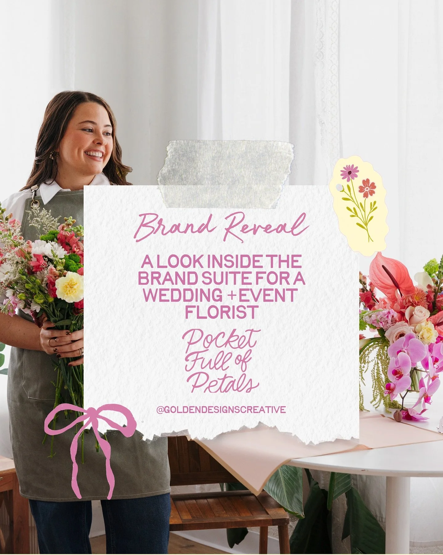 brand reveal // @pocketfullofpetalsllc 💐

WOW, I'm so excited to finally share this one!! Andrea came to me knowing she wanted something vibrant, full of color, and packed with little details for her rebrand, so we did exactly that! 

Most of this b
